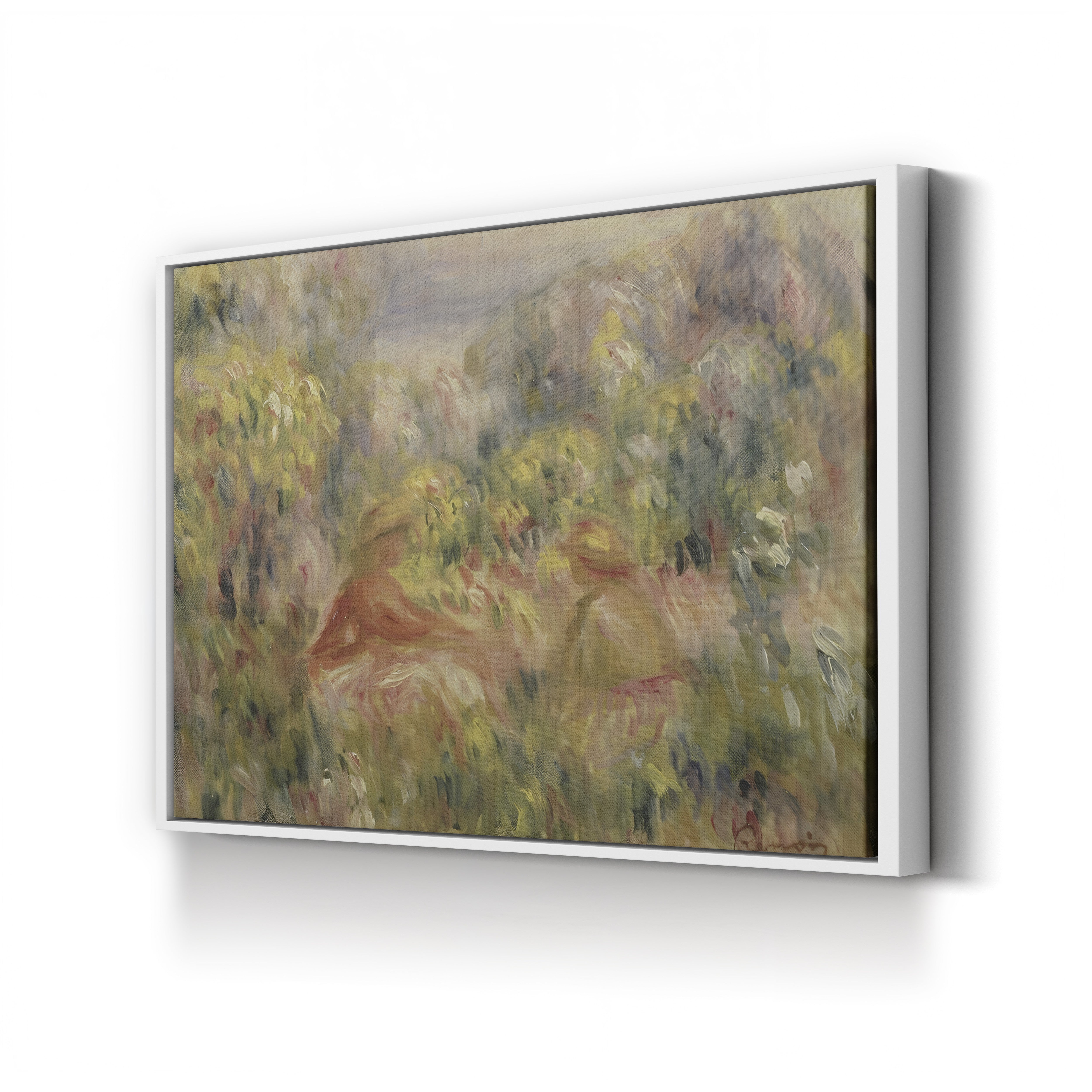 Two Figures in a Landscape, 1917–19 – Pierre-Auguste Renoir Wall Art | Impressionist Late Canvas Print