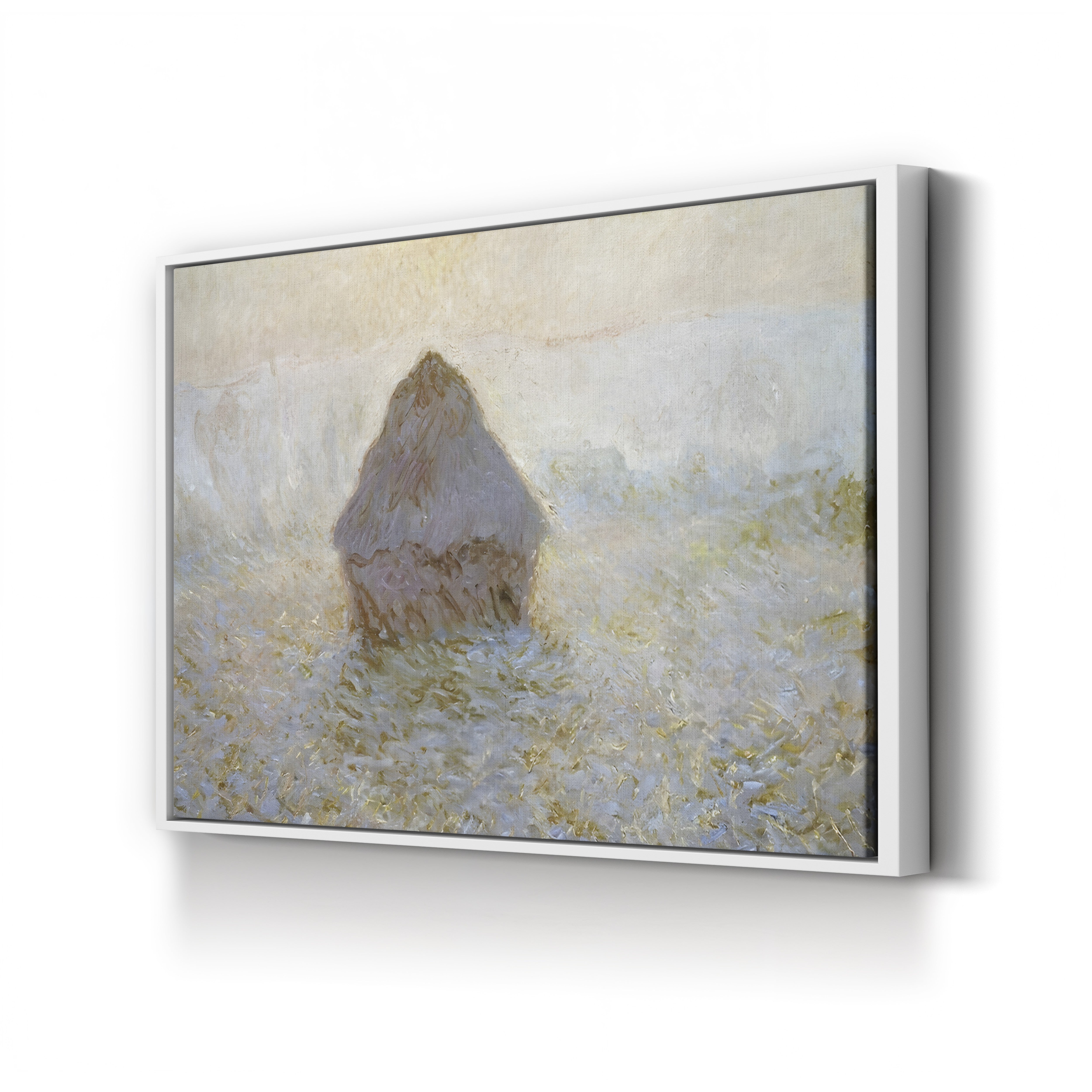 Haystacks, Sun in the Mist – Claude Monet Wall Art | Impressionist Series Canvas Print