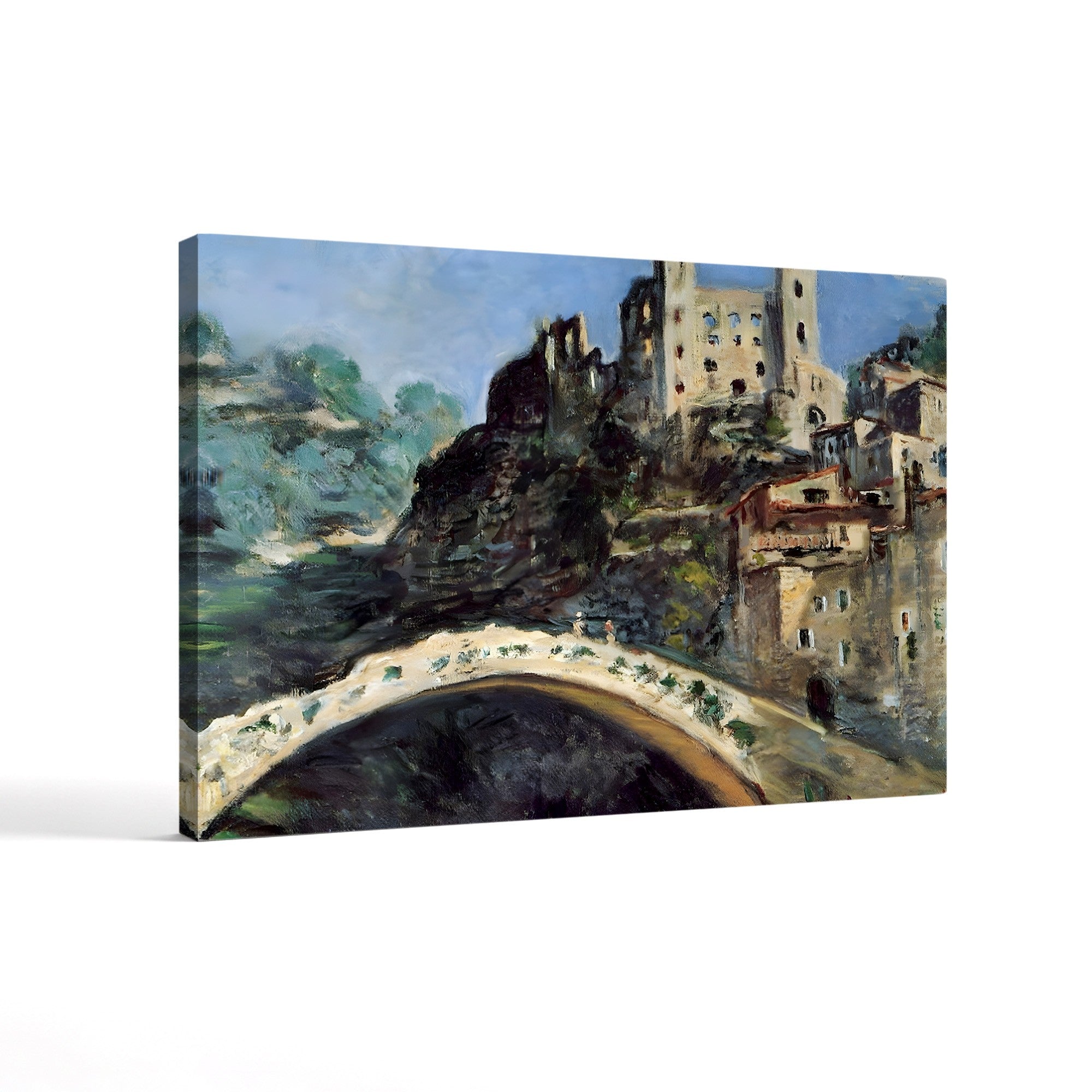 Dolceacqua, Italy, 1884 – Claude Monet Wall Art | Impressionist Architectural Canvas Print