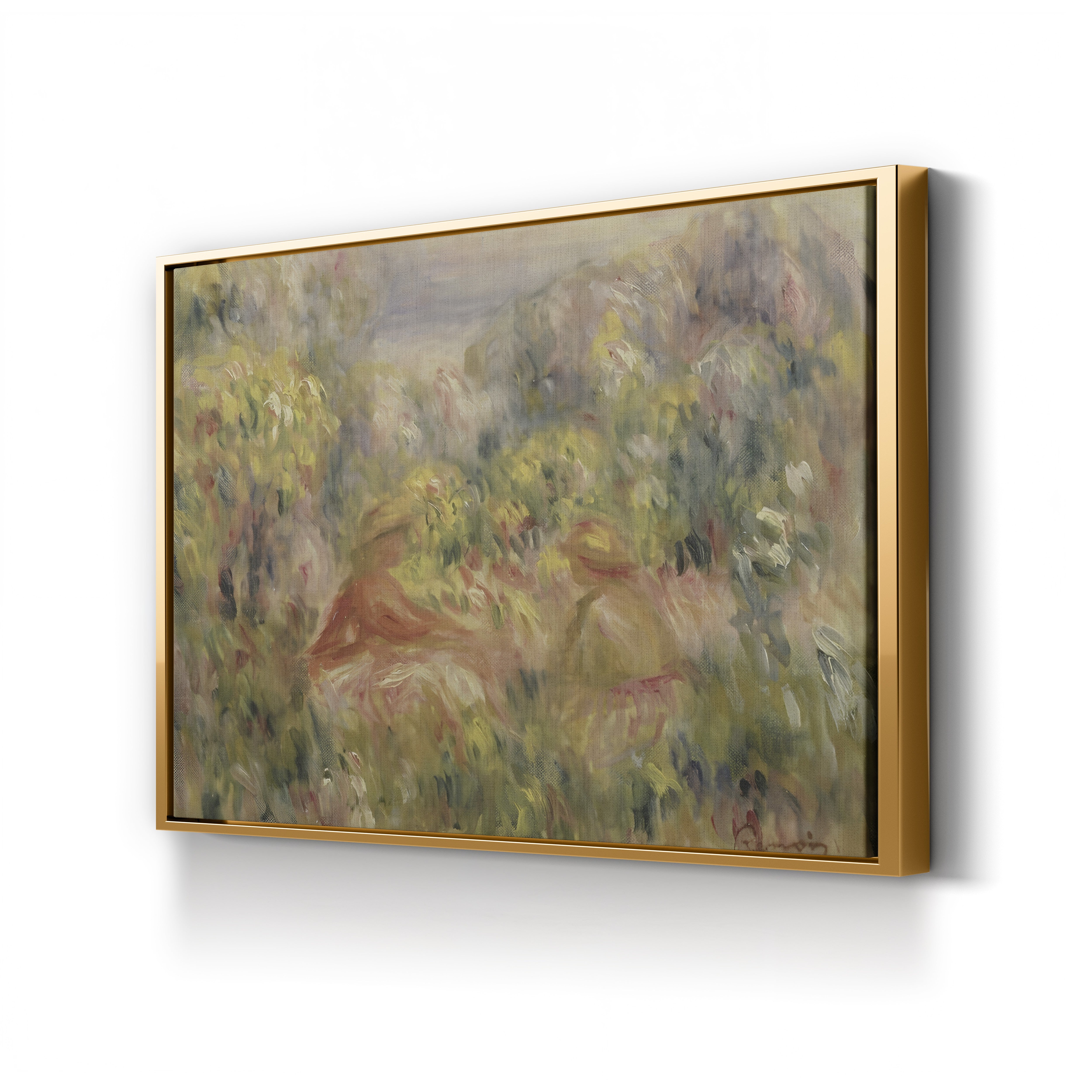 Two Figures in a Landscape, 1917–19 – Pierre-Auguste Renoir Wall Art | Impressionist Late Canvas Print