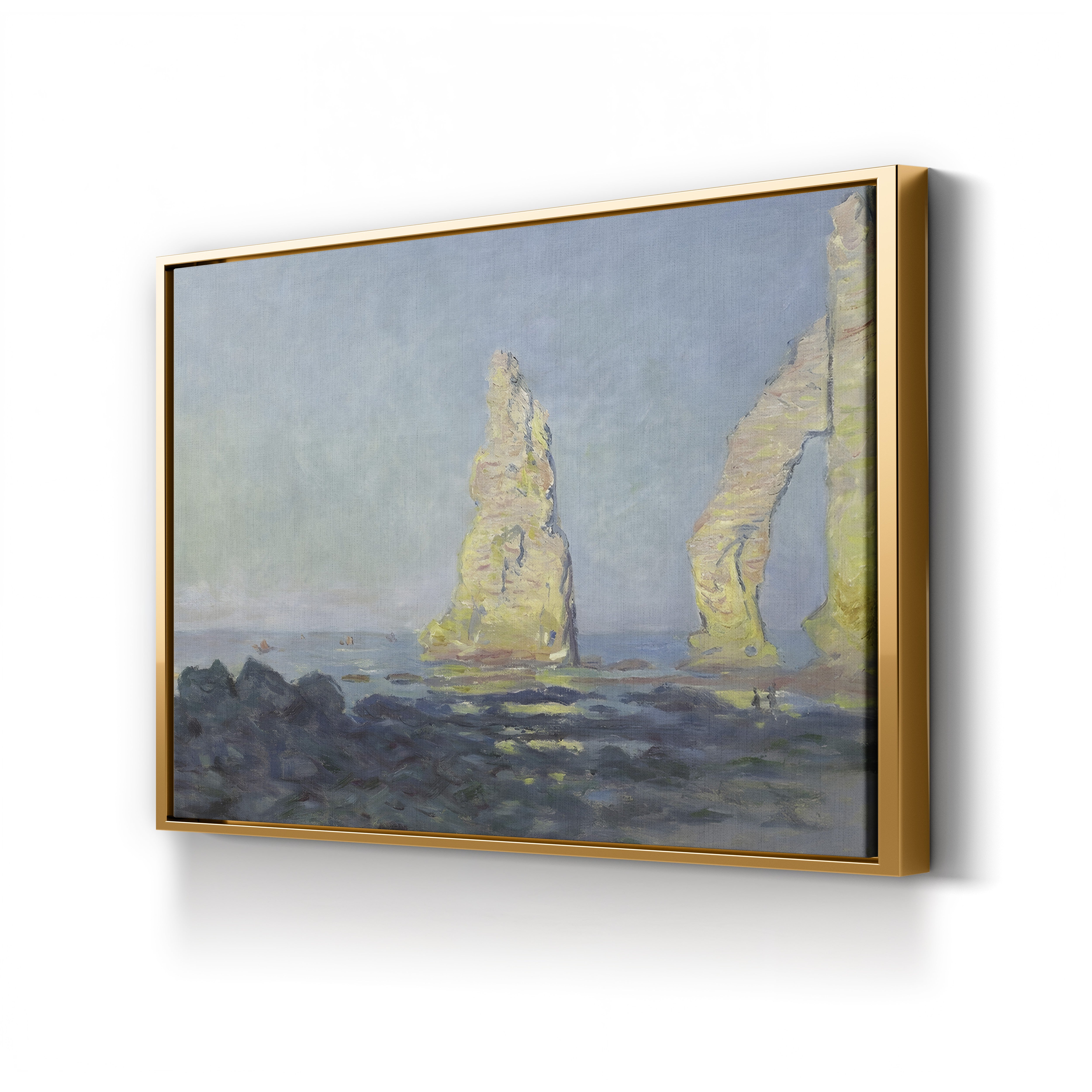 The Needle of Étretat, Low Tide (Aiguille d’Étretat, marée basse), 1883 by Claude Monet