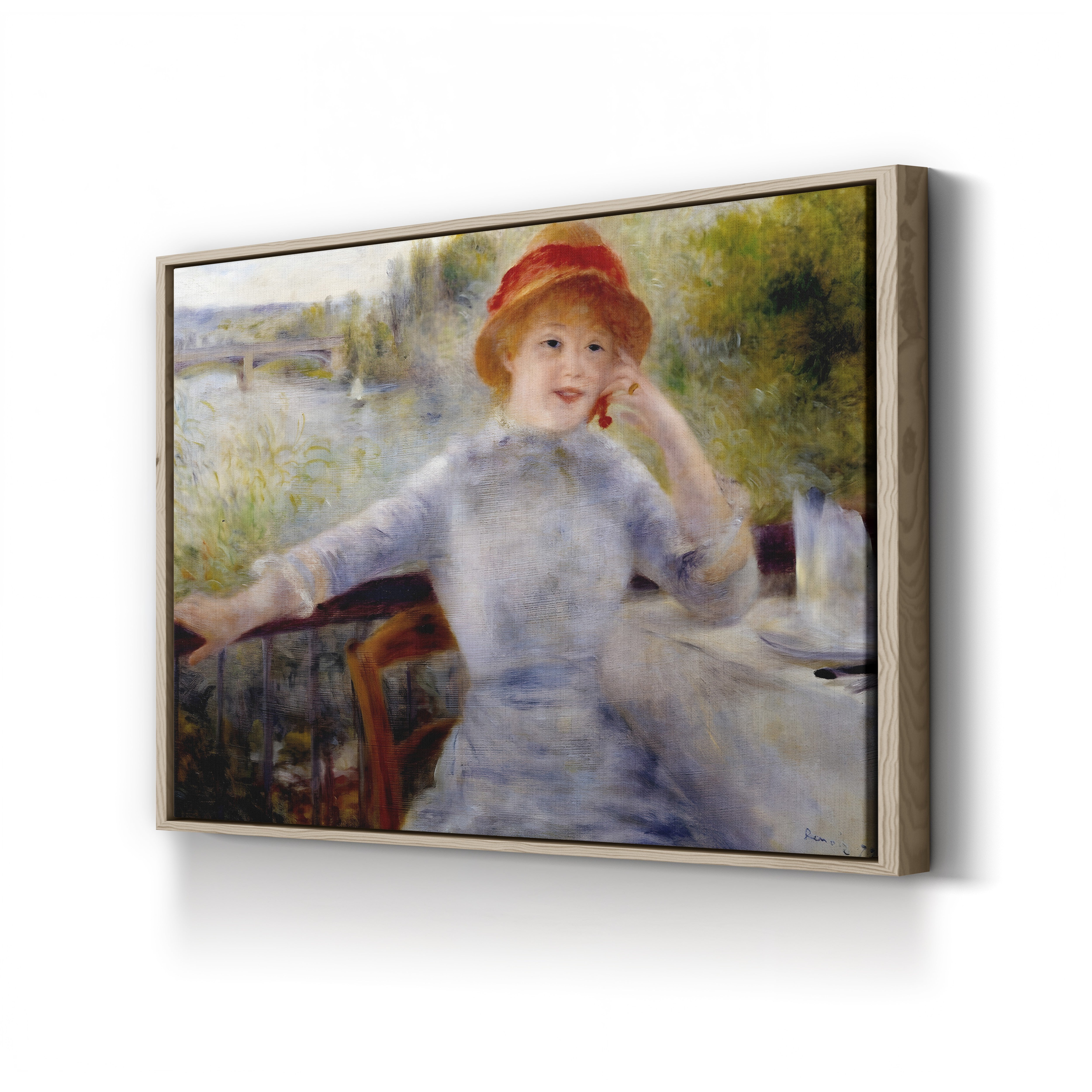 Portrait of Alphonsine Fournaise – Renoir Wall Art | Impressionist Canvas