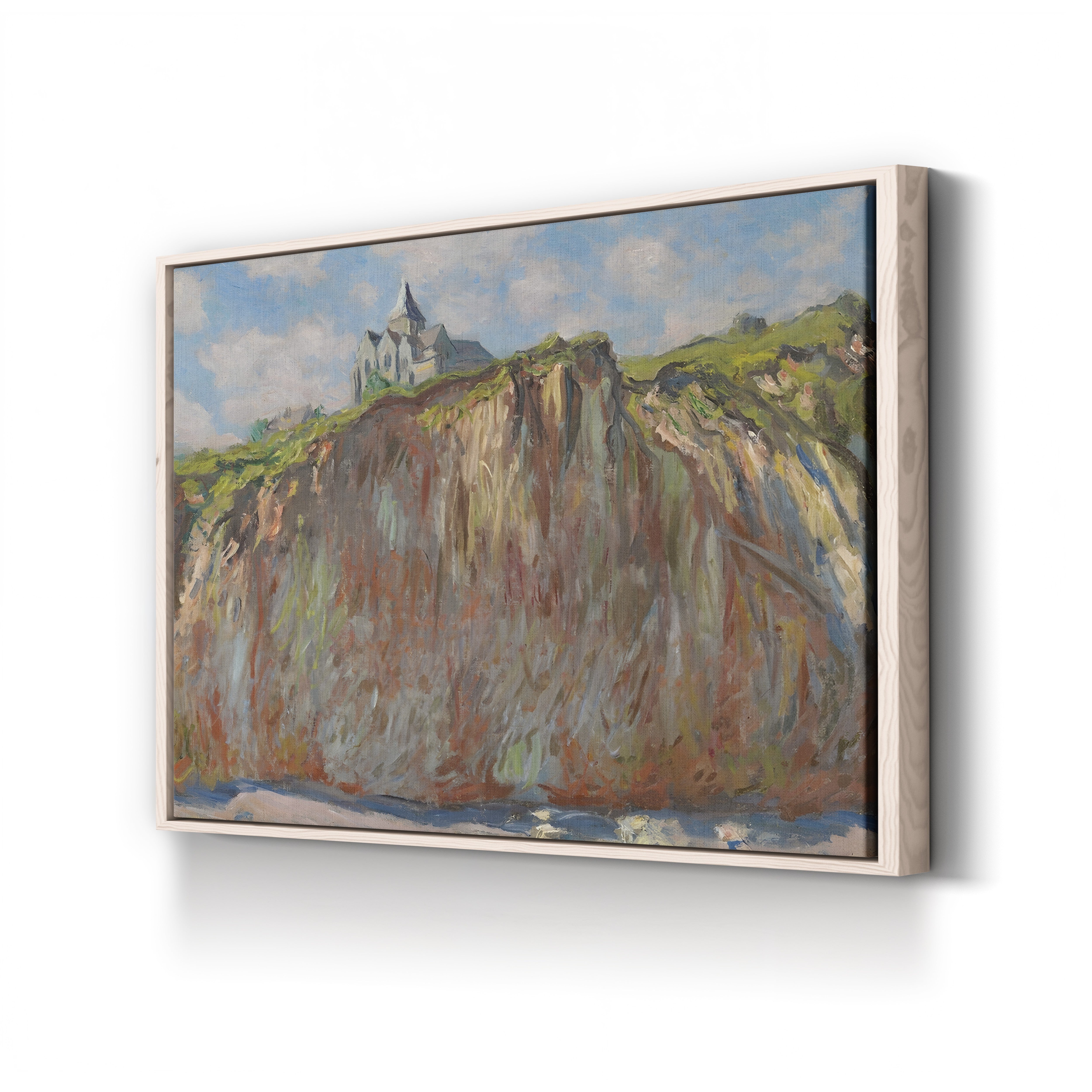 Church of Varengeville, Morning Effect, 1882 – Claude Monet Wall Art | Impressionist Norman Clifftop Canvas Print
