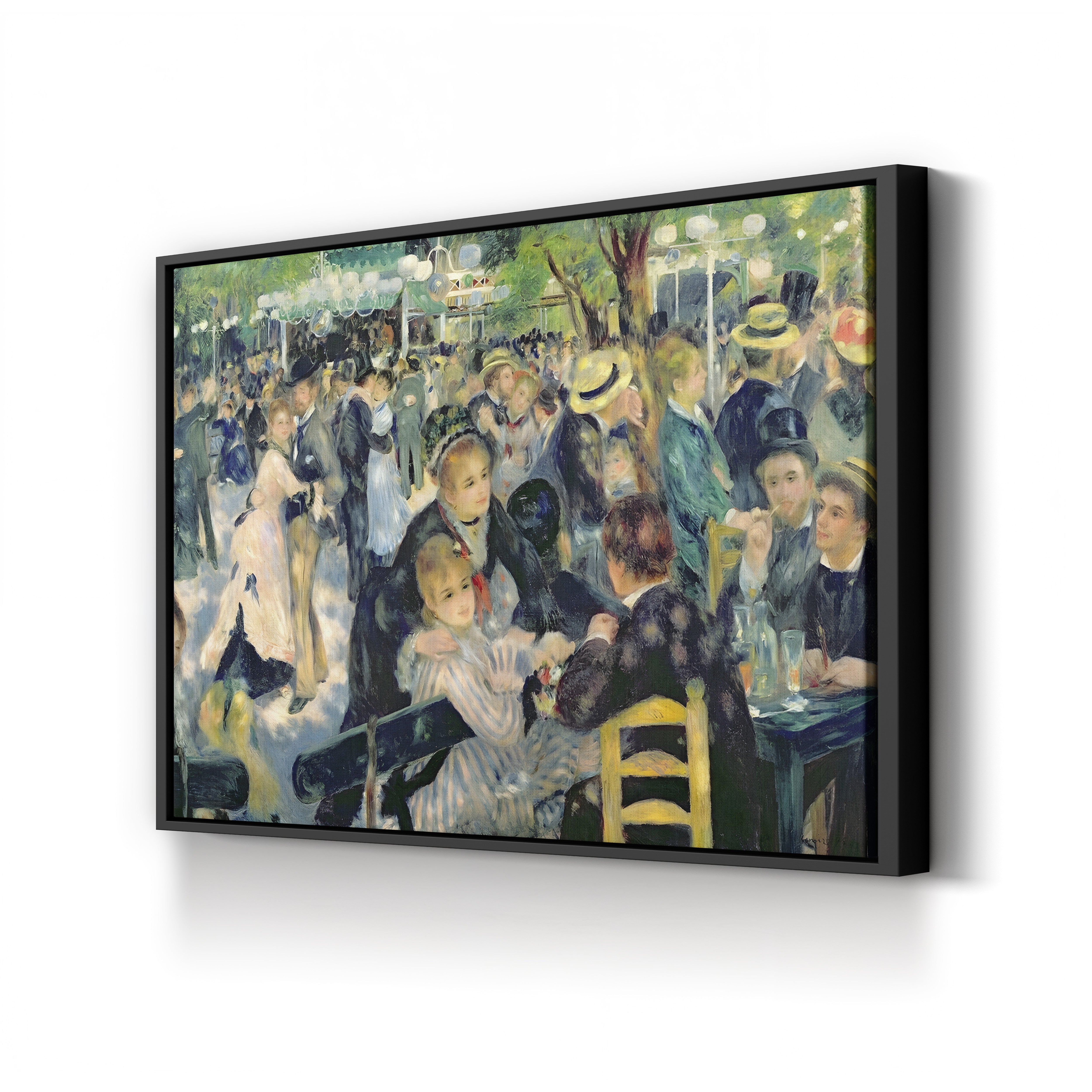 Bal du moulin de la Galette, 1876 – Pierre-Auguste Renoir Wall Art | Impressionist Parisian Canvas Print