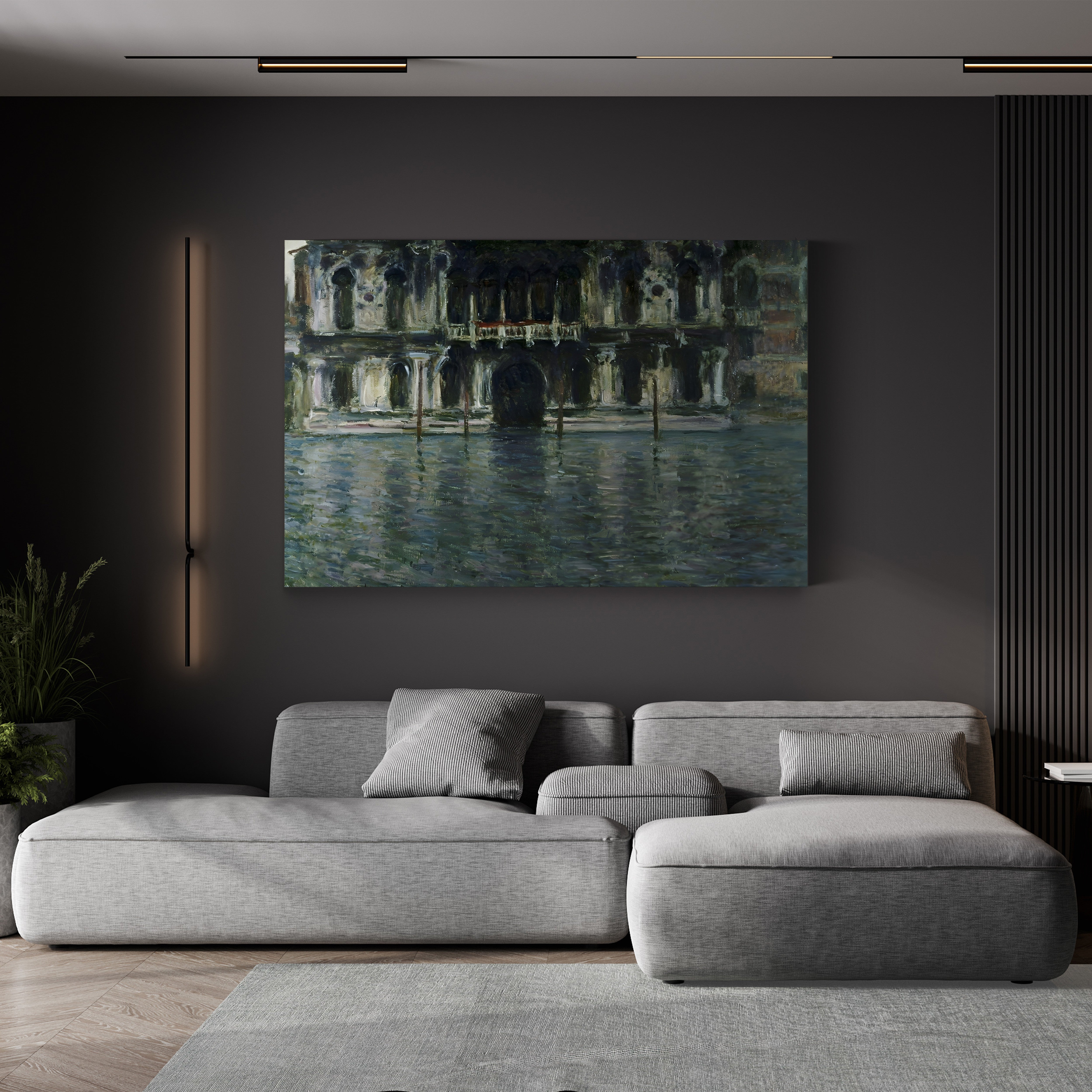 Palazzo Contarini, 1908 – Claude Monet Wall Art | Late Impressionist Venetian Palace Canvas Print