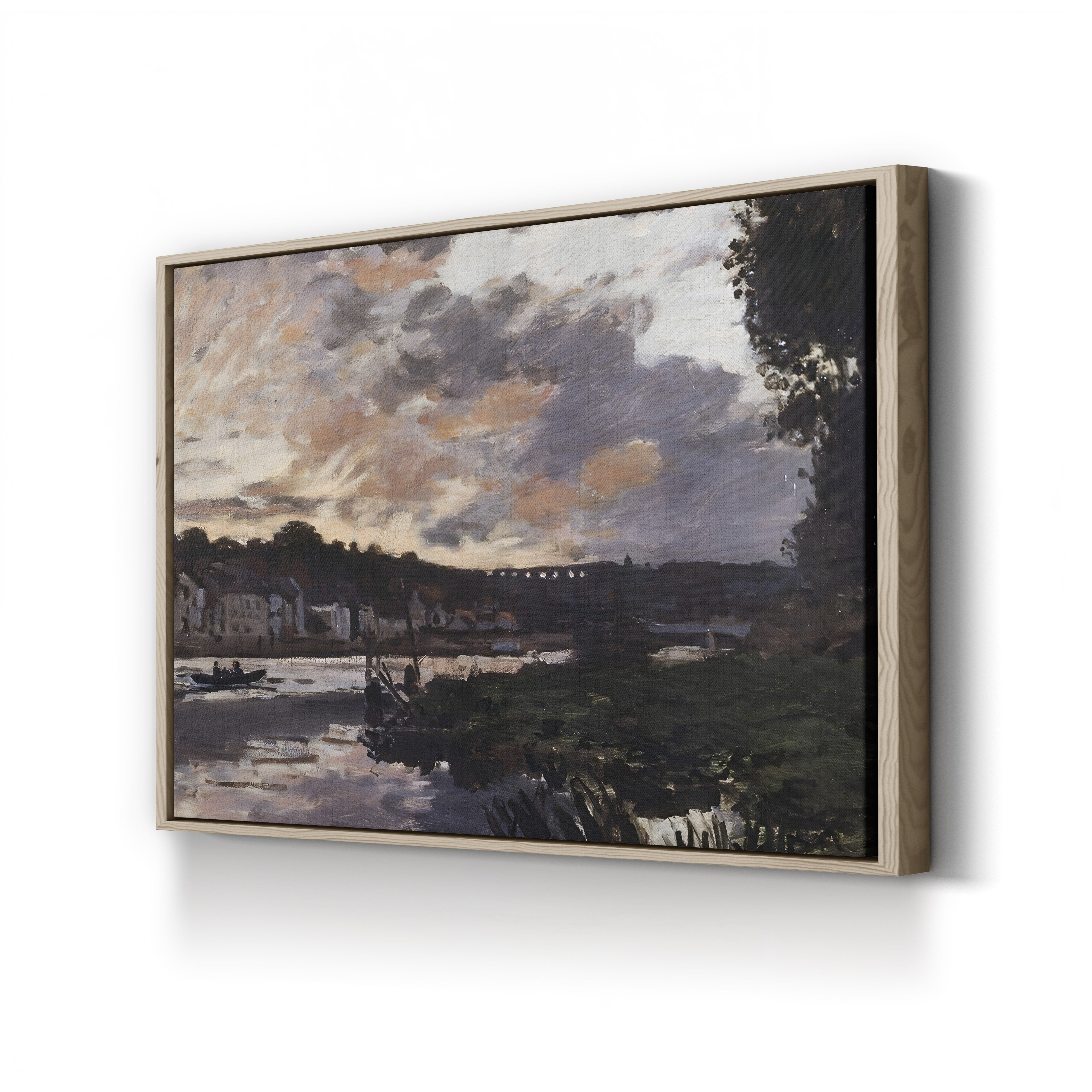 The Seine at Bougival in the Evening, 1869 by Claude Monet