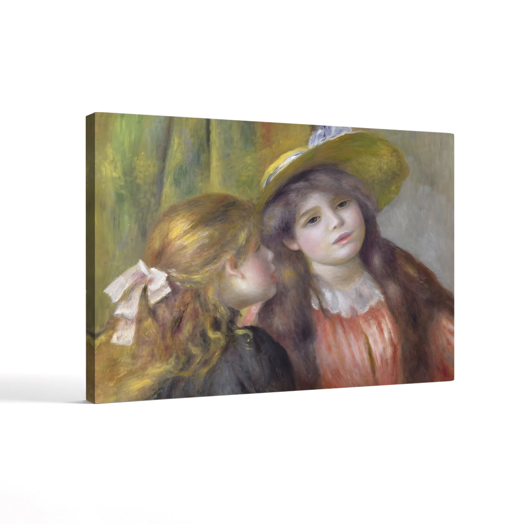 Portrait of Two Girls, c.1890–92 – Pierre-Auguste Renoir Wall Art | Impressionist Portrait Canvas Print