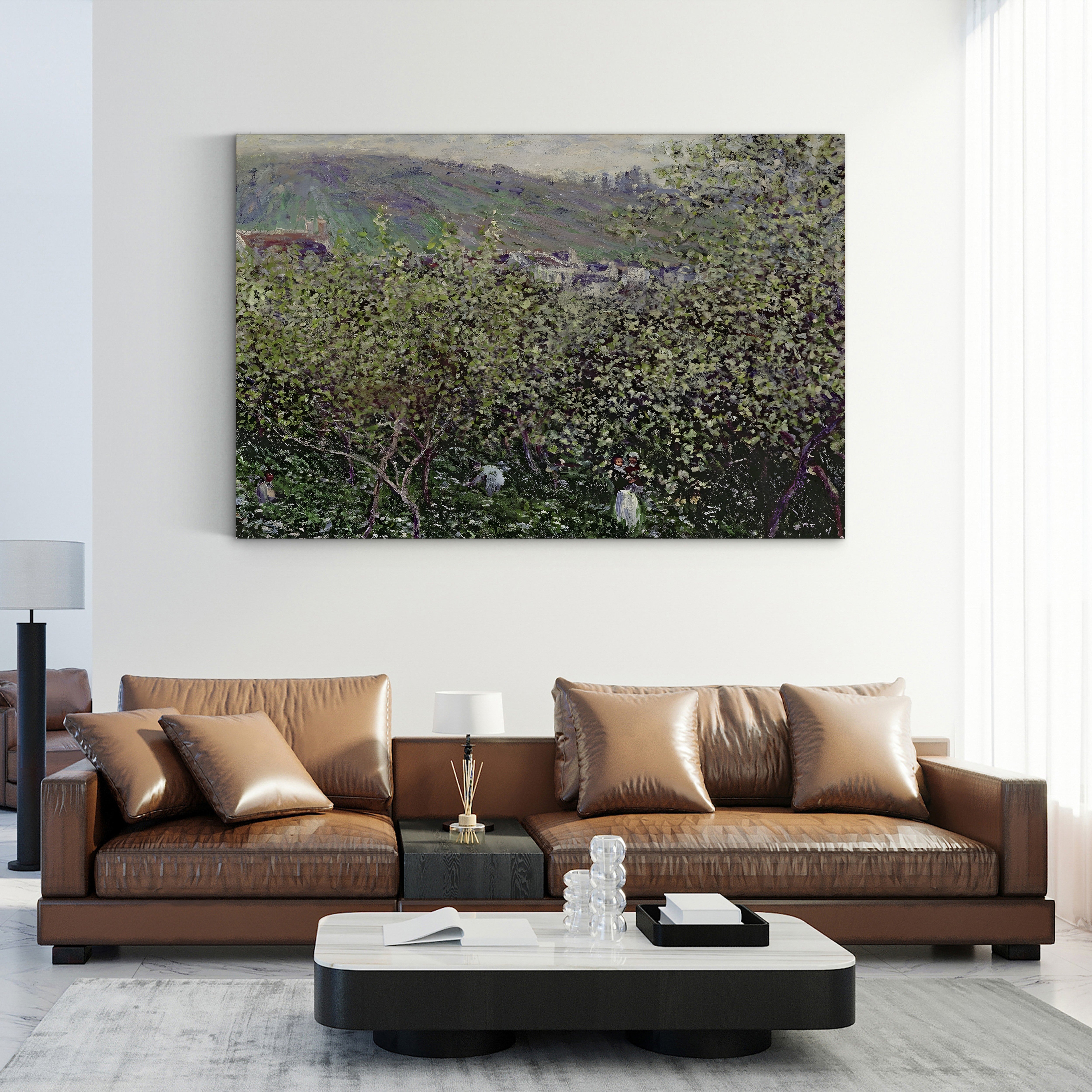 Fruit Pickers, 1879 – Claude Monet Wall Art | Impressionist Figurative Landscape Canvas Print