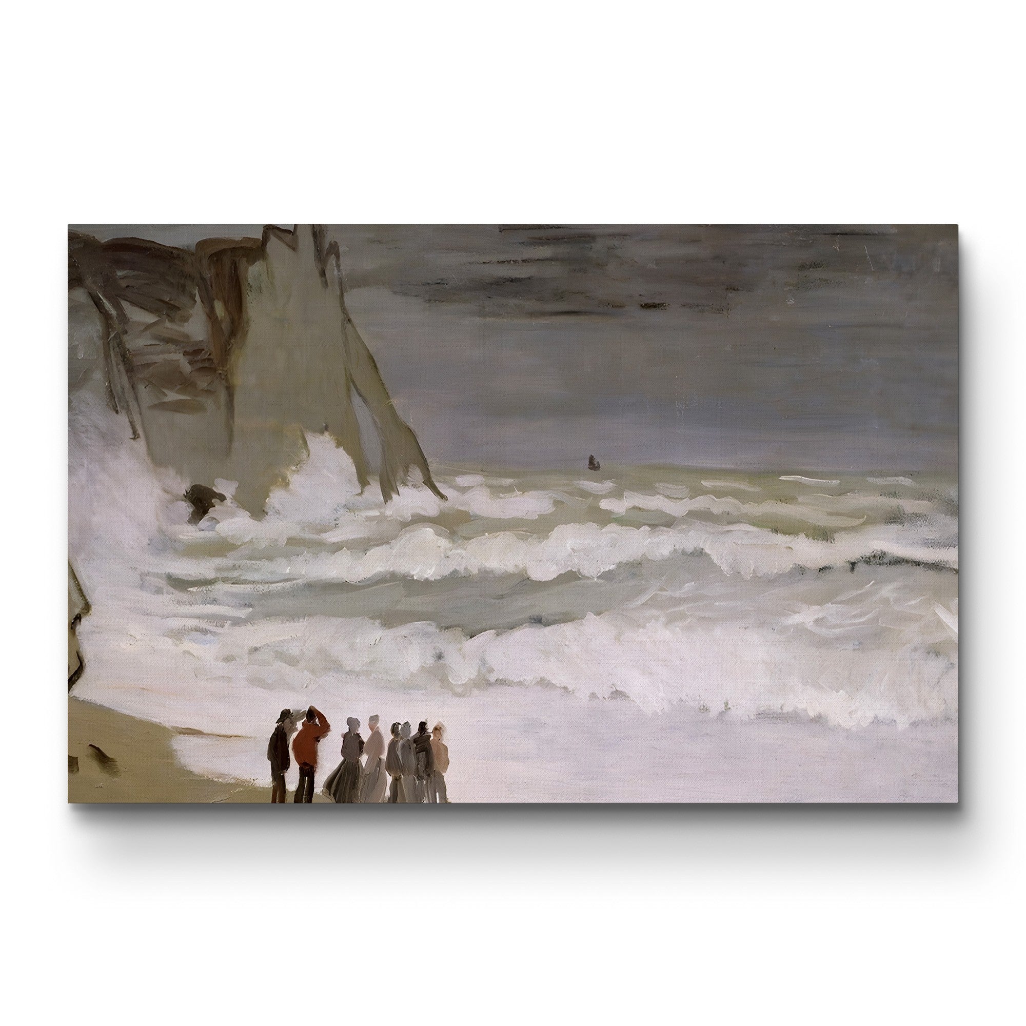 Rough Sea at Étretat (Grosse Mer à Étretat), c. 1868-69 by Claude Monet