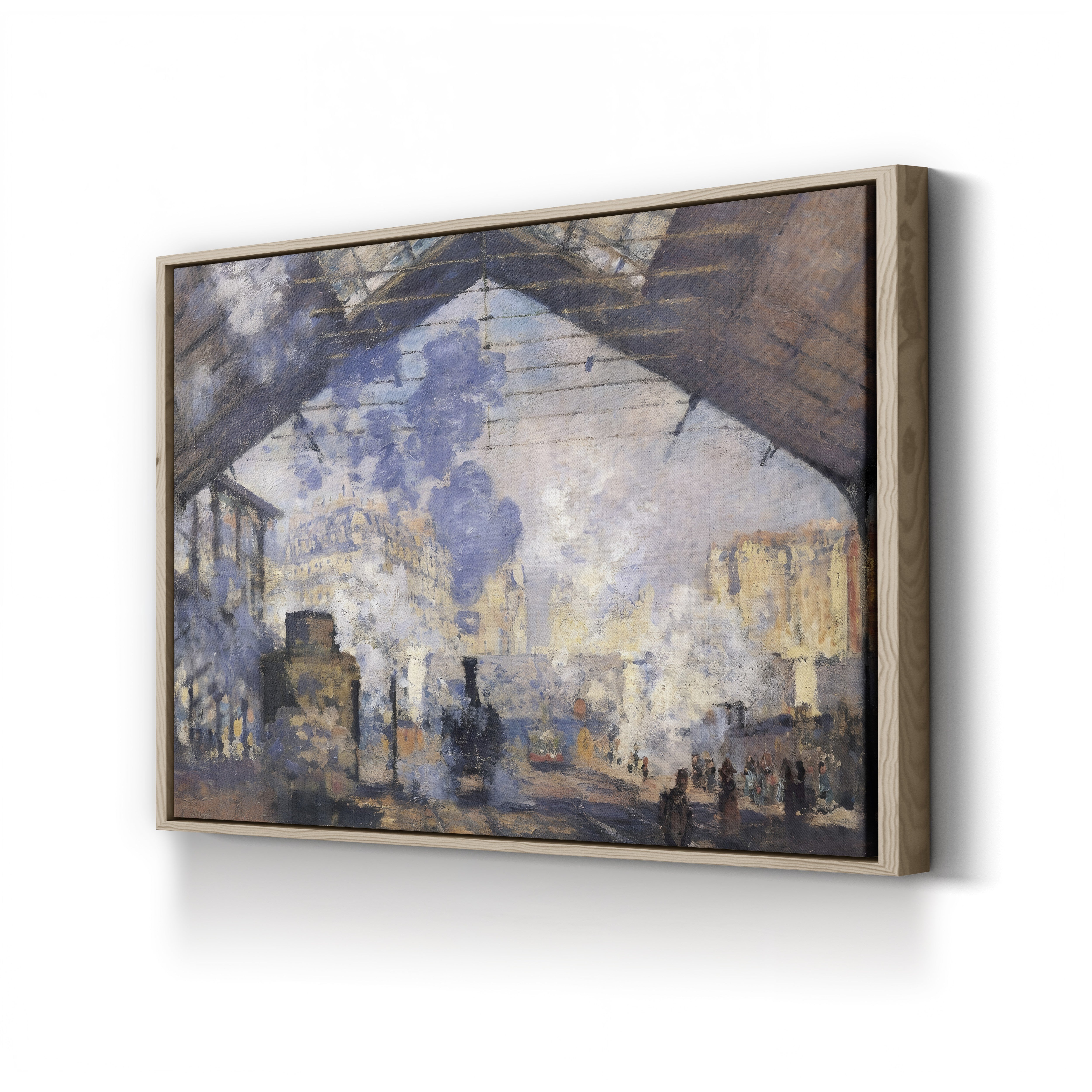 La Gare Saint-Lazare – Claude Monet Wall Art | Impressionist Railway Station Canvas Print