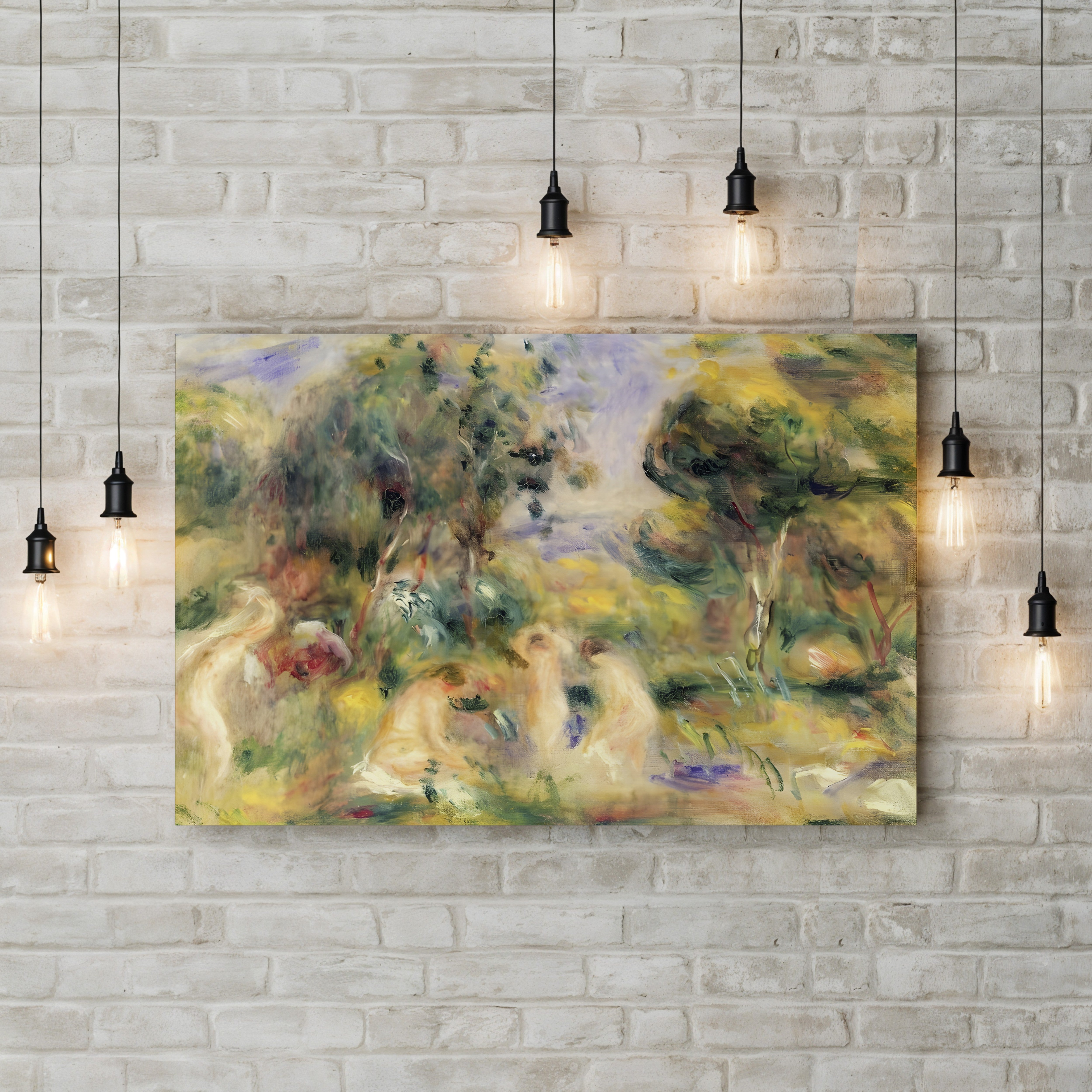 The Bathers – Pierre-Auguste Renoir Wall Art | Impressionist Bather Canvas Print