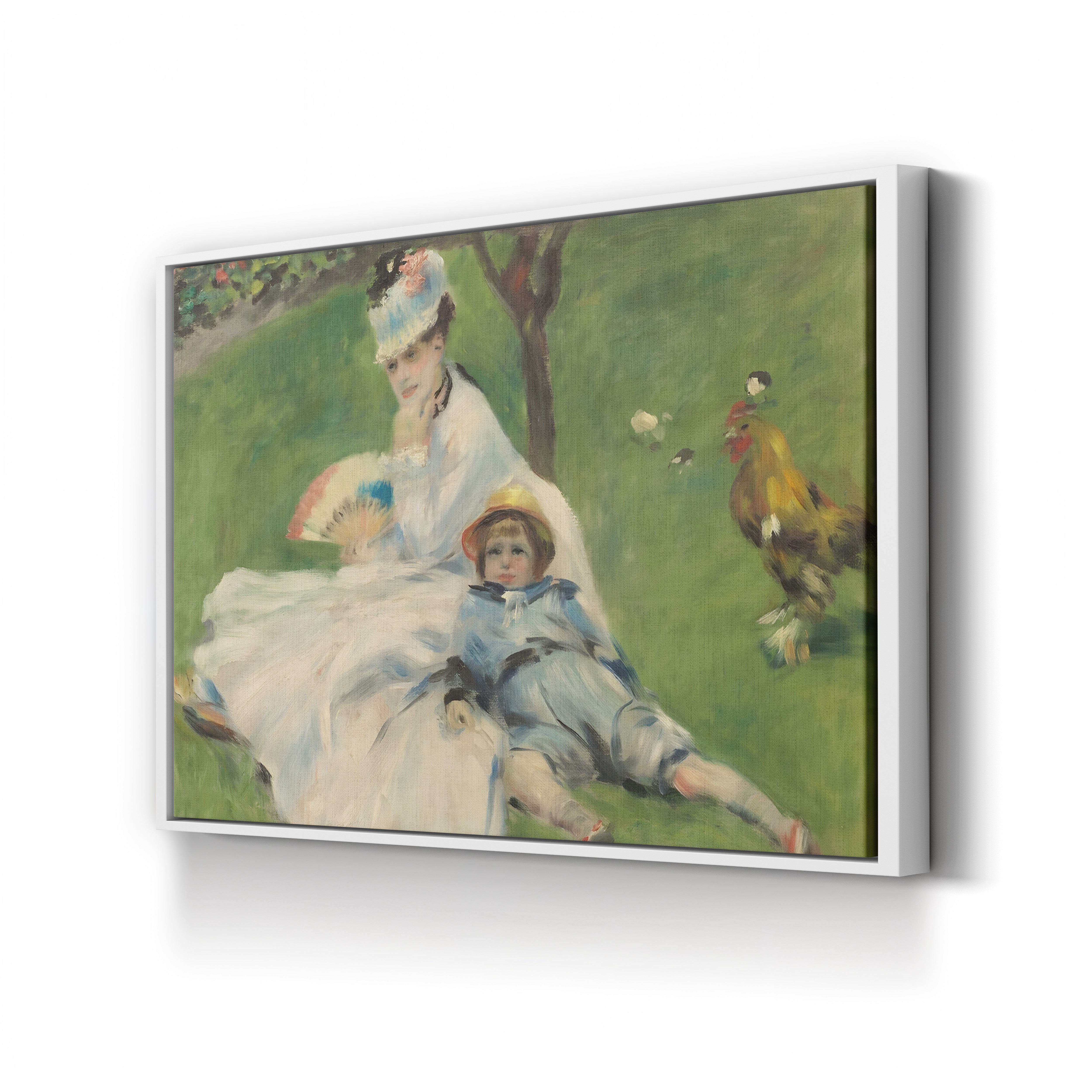 Madame Monet and Her Son, 1874 – Renoir Wall Art | Impressionist
