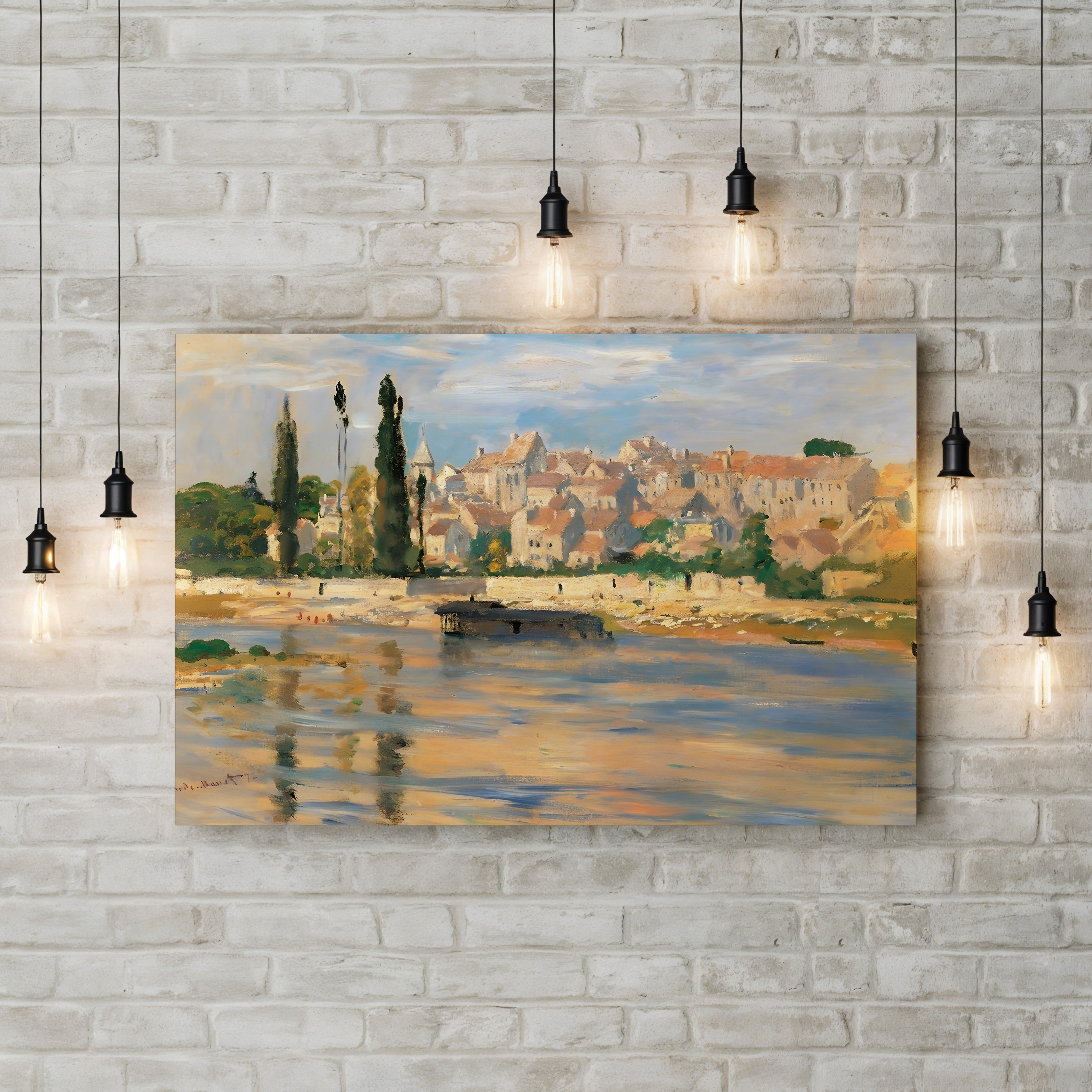 Carrières-Saint-Denis, 1872 – Claude Monet Wall Art | Musée d'Orsay Impressionist Seine Canvas Print