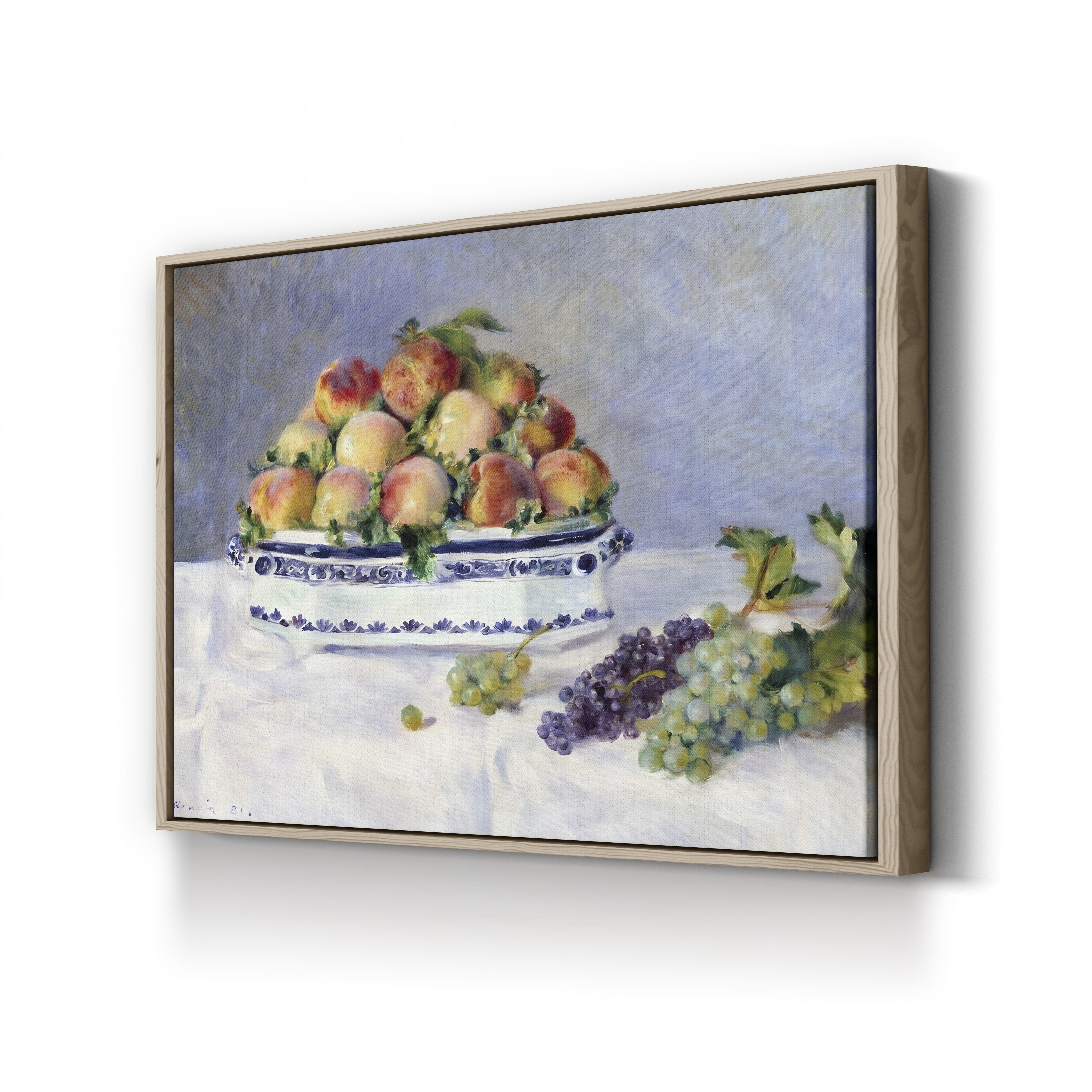 Still Life with Peaches and Grapes – Renoir Wall Art | Impressionist Canvas