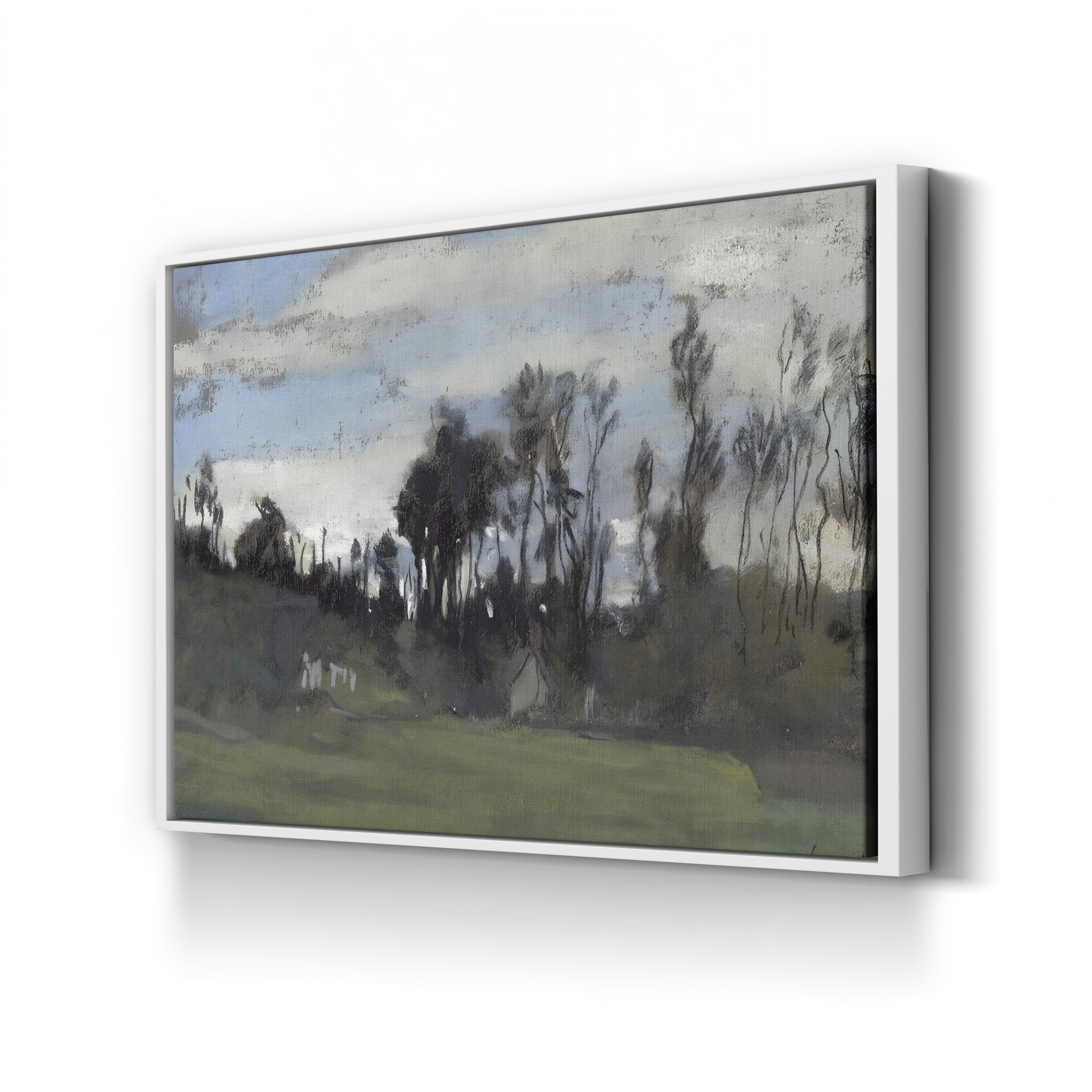 The Meadow Lined with Trees (Le Pré bordé d’arbres) by Claude Monet