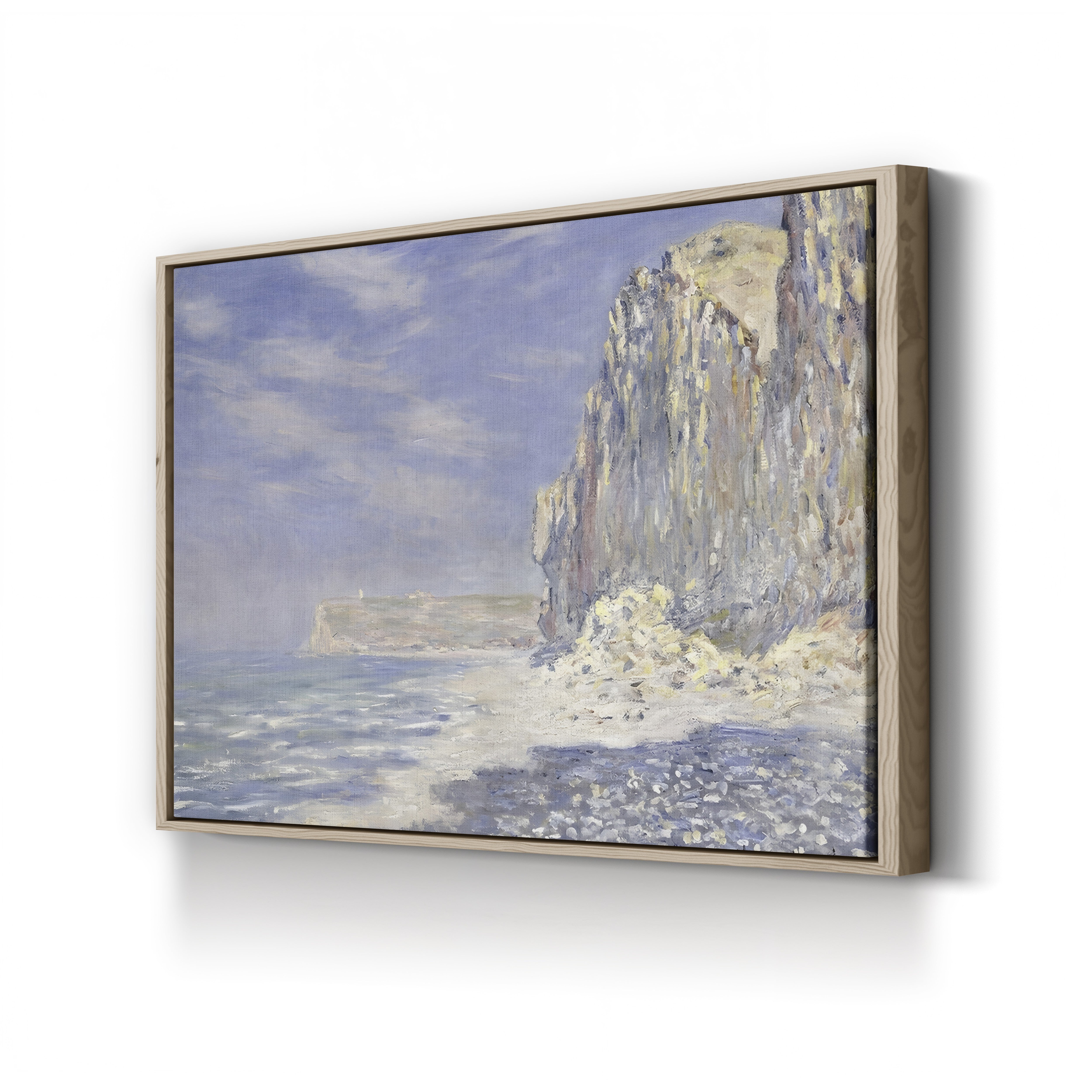 Cliffs Near Fécamp, 1881 – Claude Monet Wall Art | Impressionist Normandy Coastal Canvas Print