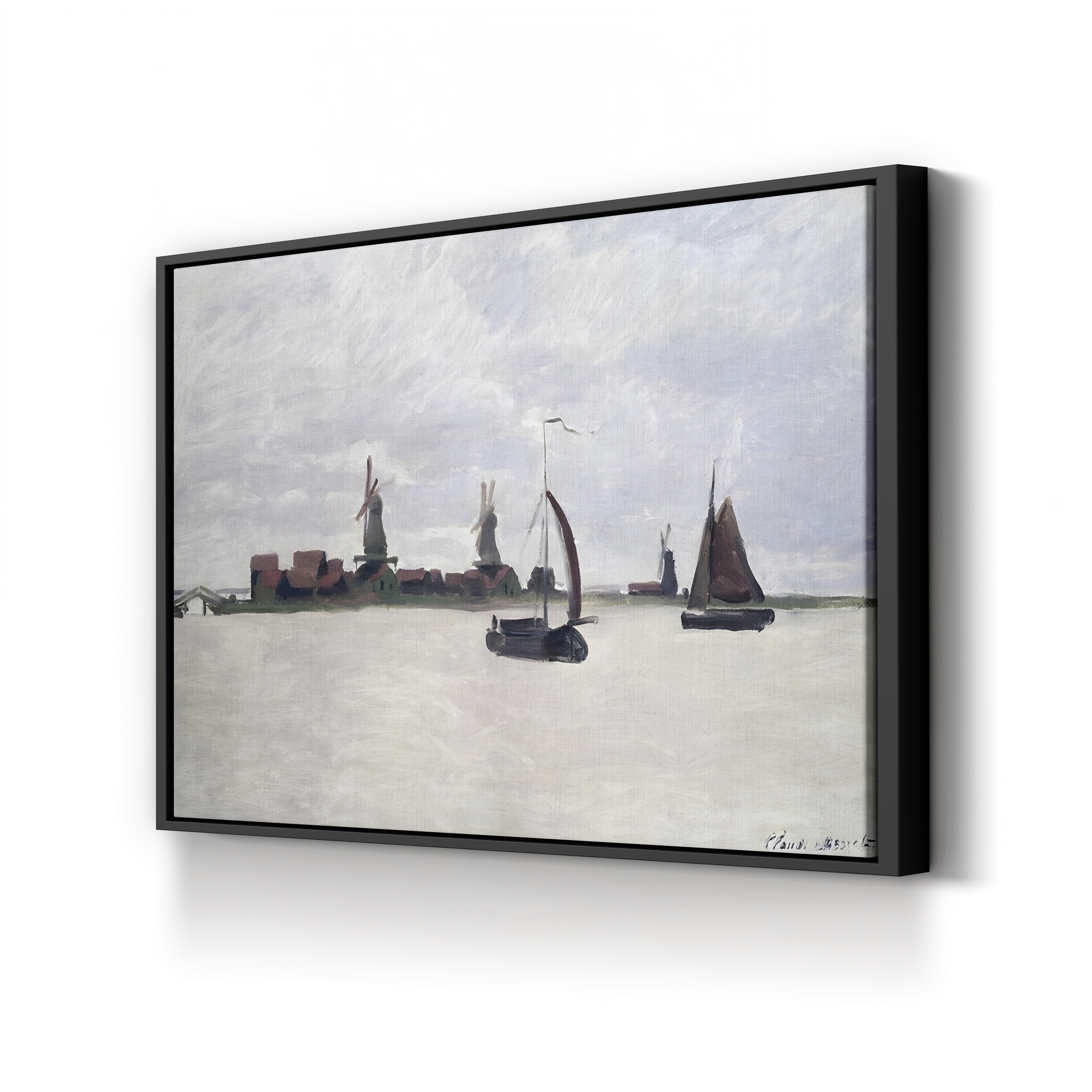 The Outer Harbour at Zaandam (De Voorzaan), 1871 by Claude Monet