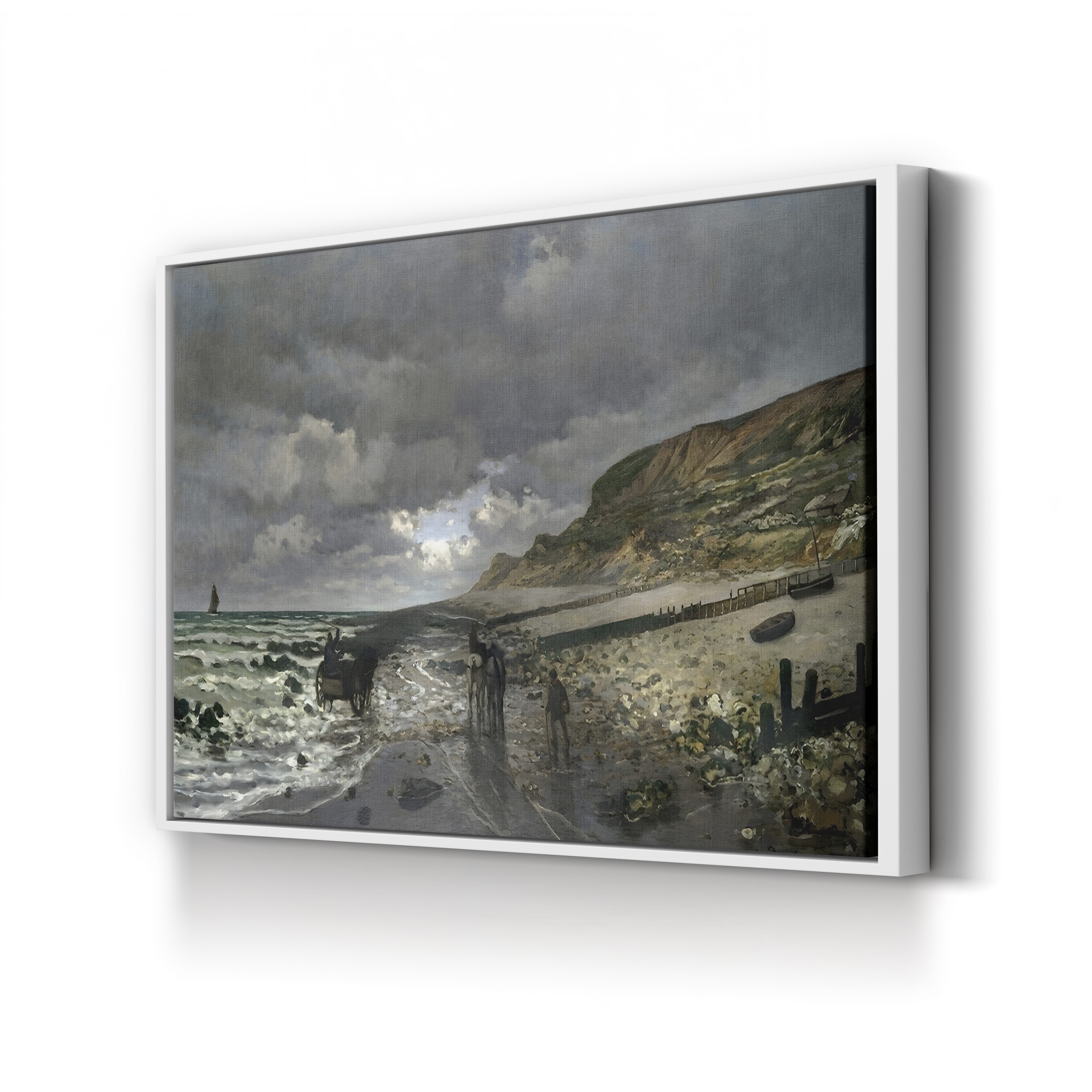 La Pointe de la Hève at Low Tide (La Pointe de la Hève à Marée Basse), 1865 by Claude Monet