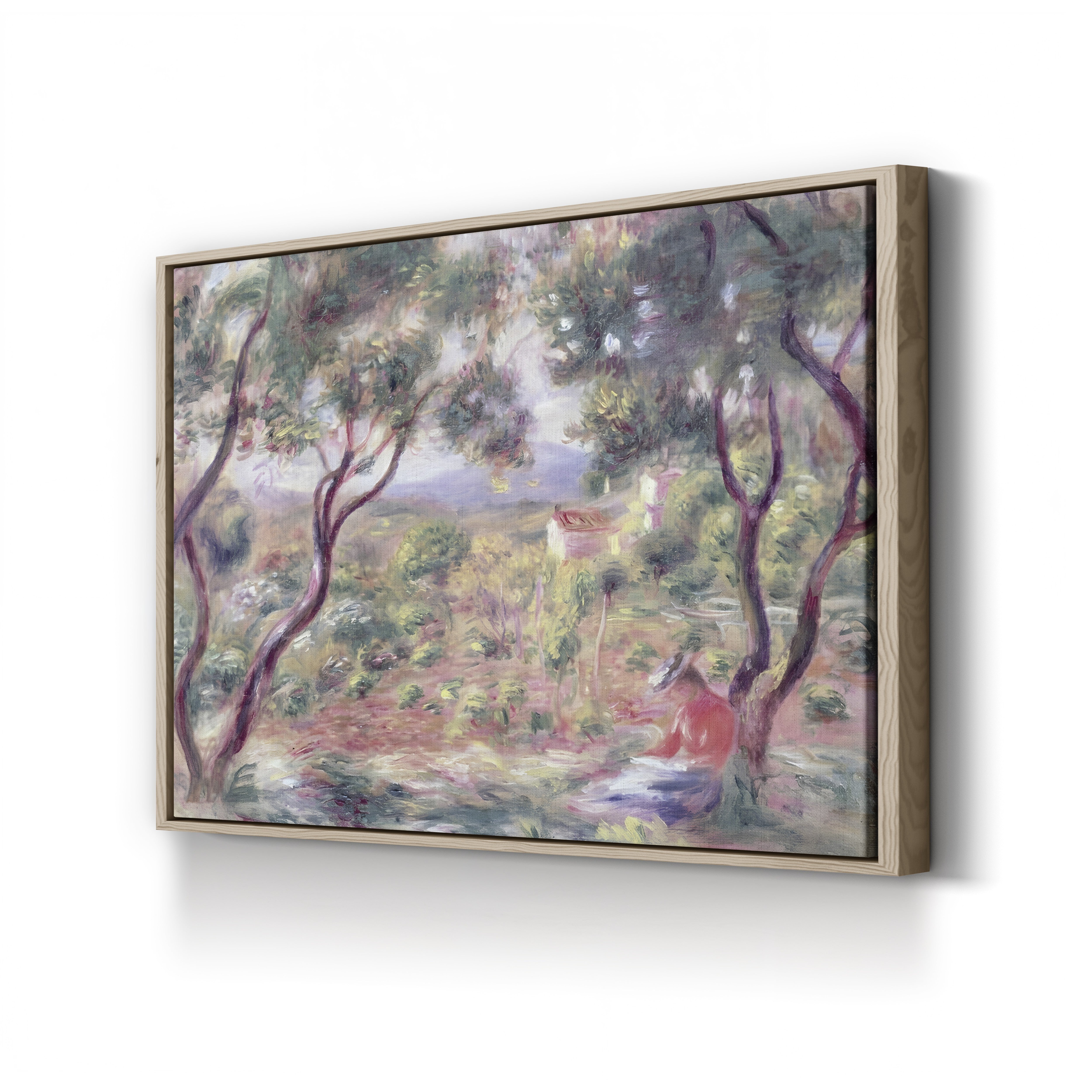 The Vines at Cagnes, 1906 – Pierre-Auguste Renoir Wall Art | Impressionist Landscape Canvas Print