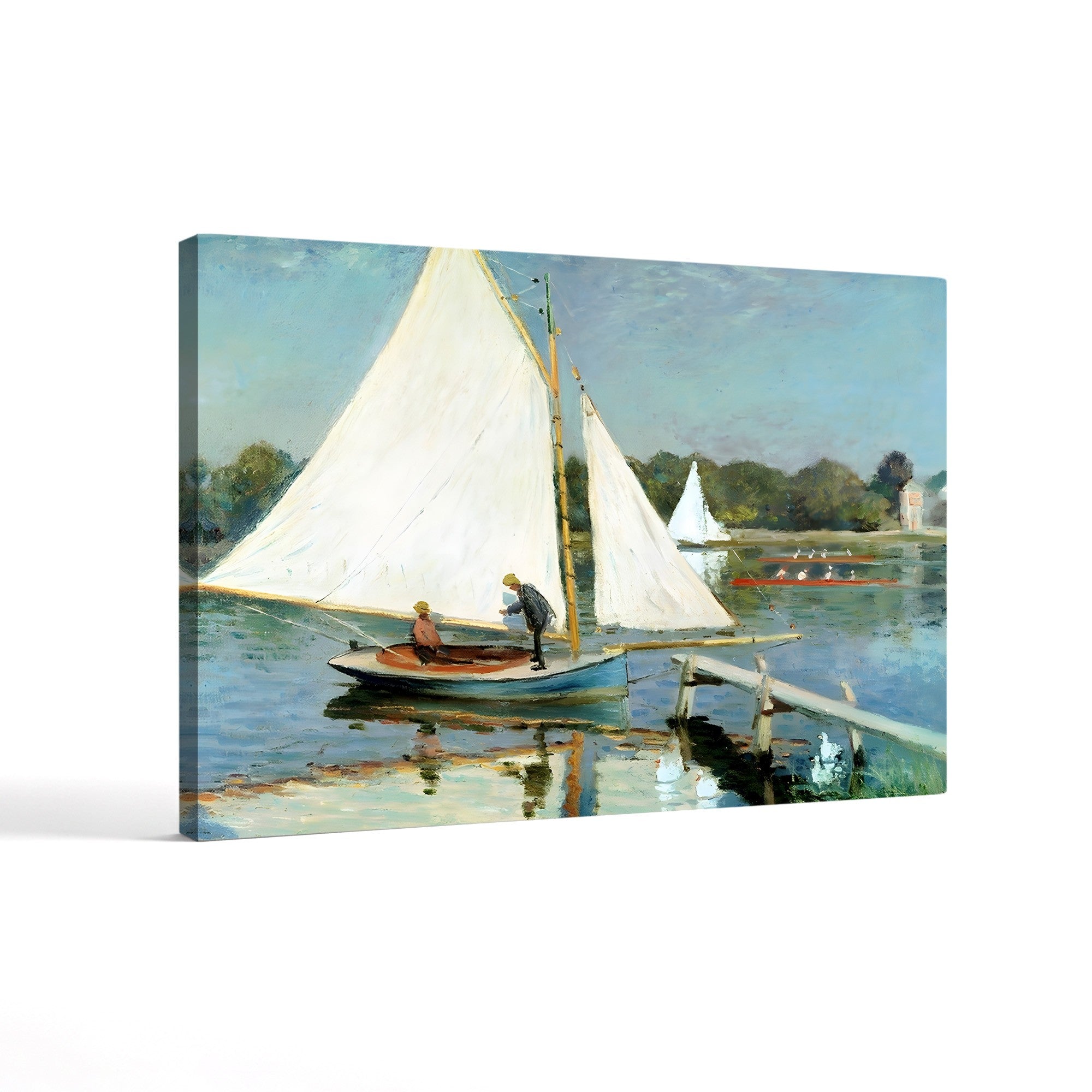 Sailing at Argenteuil, 1874 by Claude Monet