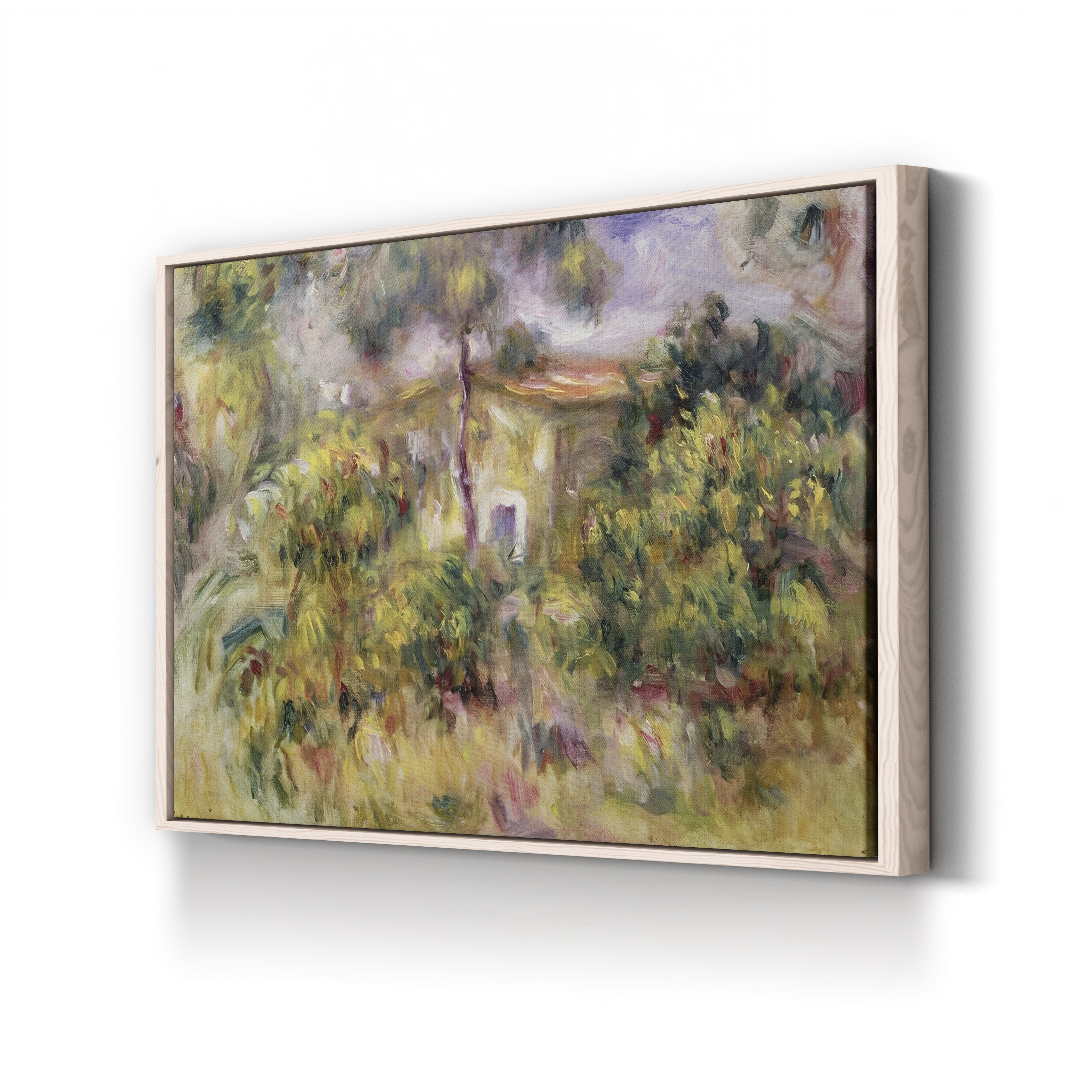 Farmhouse, 1917 – Pierre-Auguste Renoir Wall Art | Late Impressionist Landscape Canvas Print