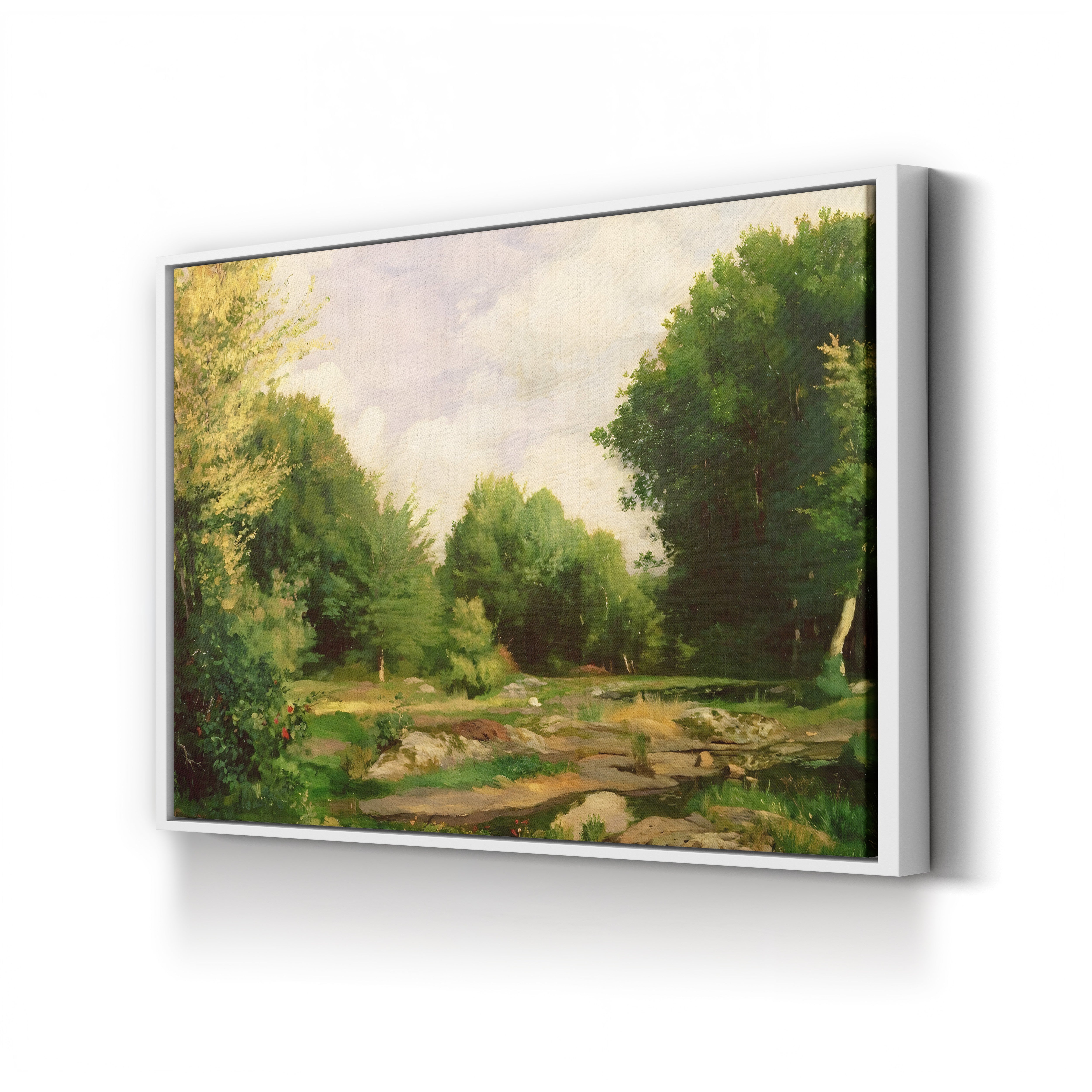 Clearing in the Woods, 1865 – Pierre-Auguste Renoir Wall Art | Early Impressionist Landscape Canvas Print