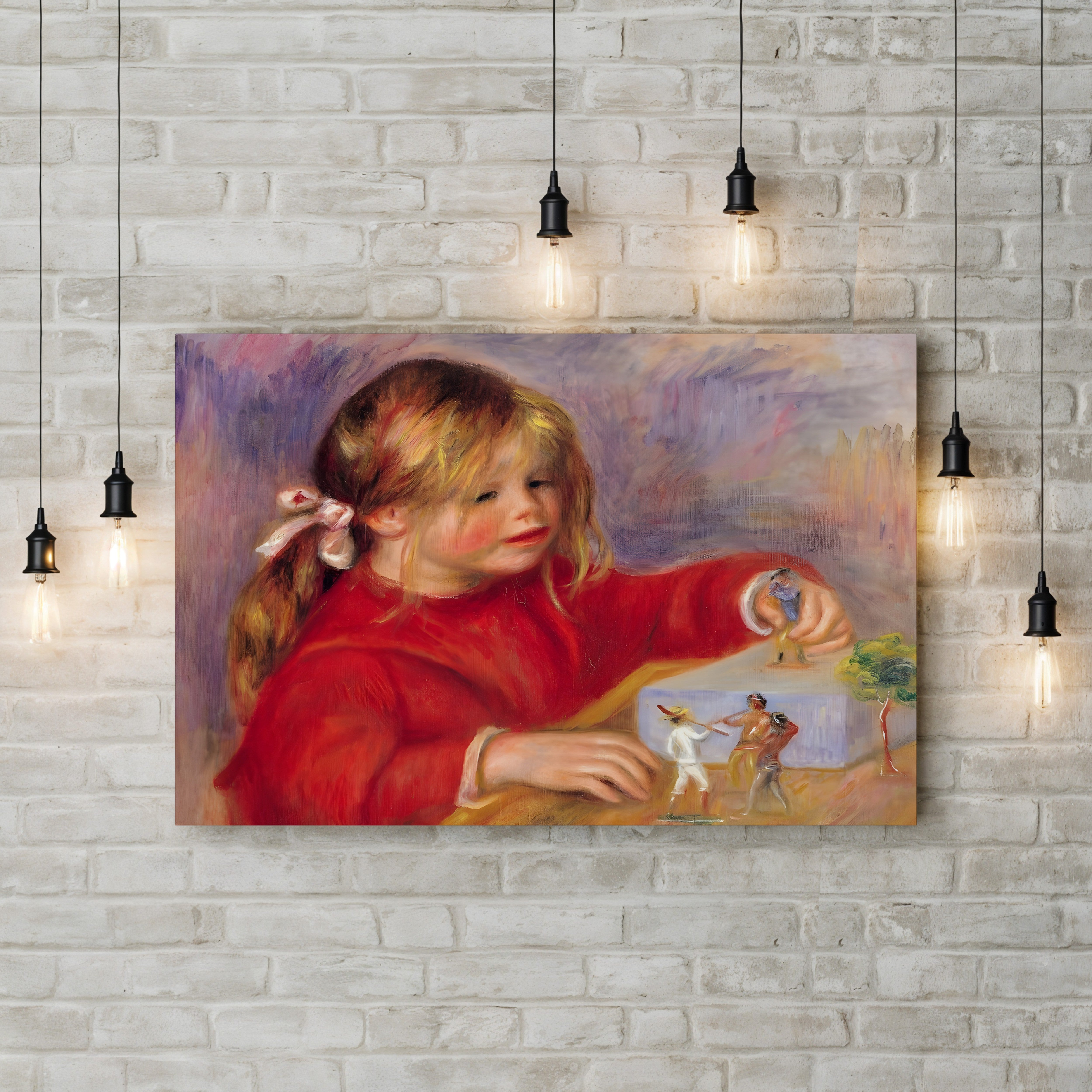 Claude Renoir at Play, 1905 – Pierre-Auguste Renoir Wall Art | Impressionist Childhood Canvas Print