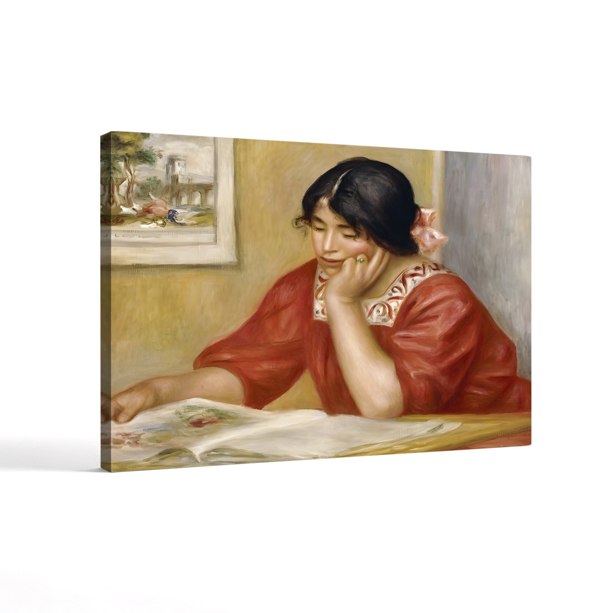 Léontine Reading, 1909 – Renoir Wall Art | Impressionist Portrait