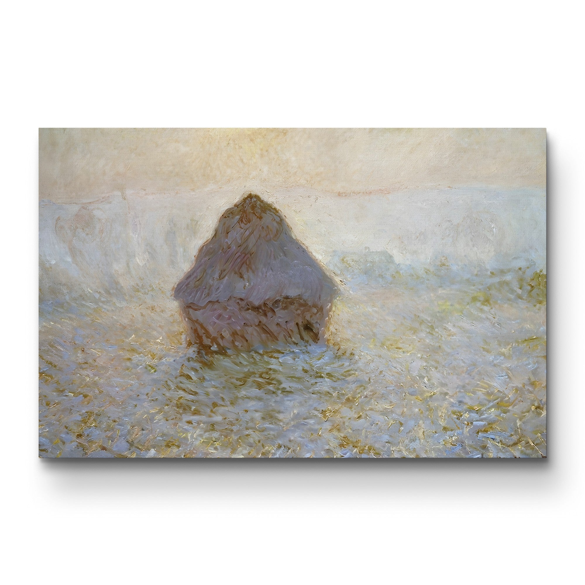 Haystacks, Sun in the Mist – Claude Monet Wall Art | Impressionist Series Canvas Print