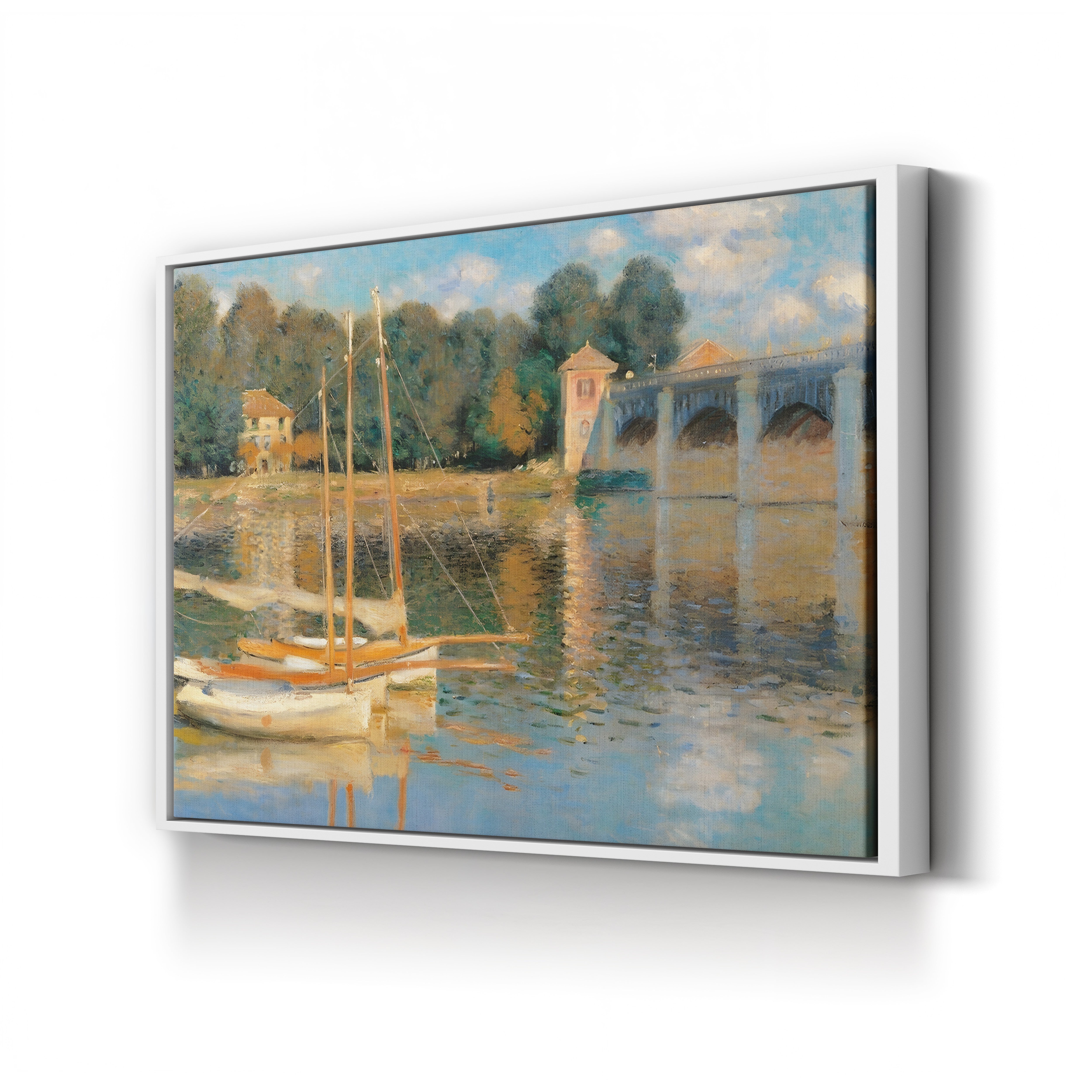 The Bridge at Argenteuil, 1874 – Claude Monet Wall Art | Musée d'Orsay Impressionist Canvas Print
