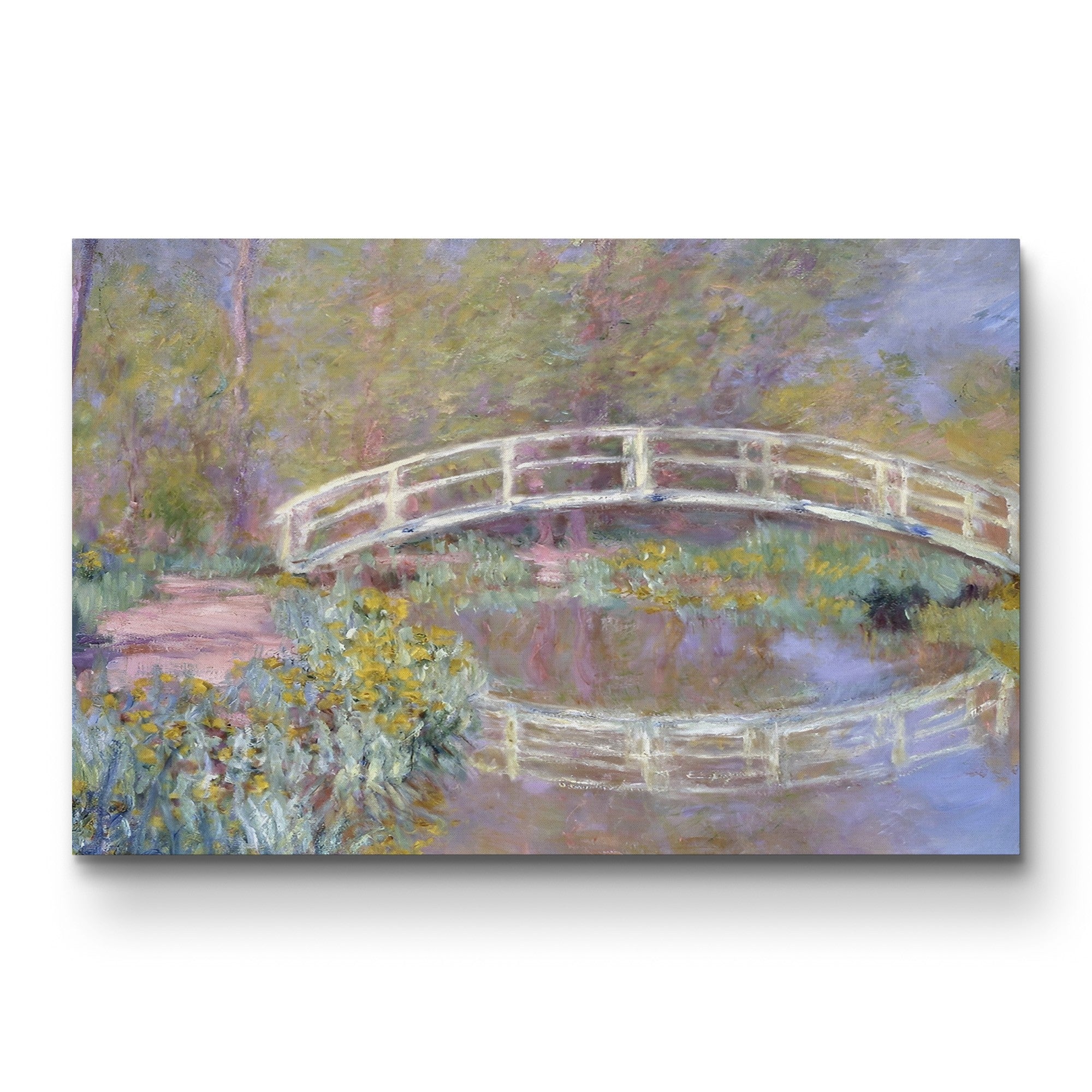 The Bridge in Monet's Garden, 1895-96 – Claude Monet Wall Art | Late Impressionist Japanese Footbridge Canvas Print