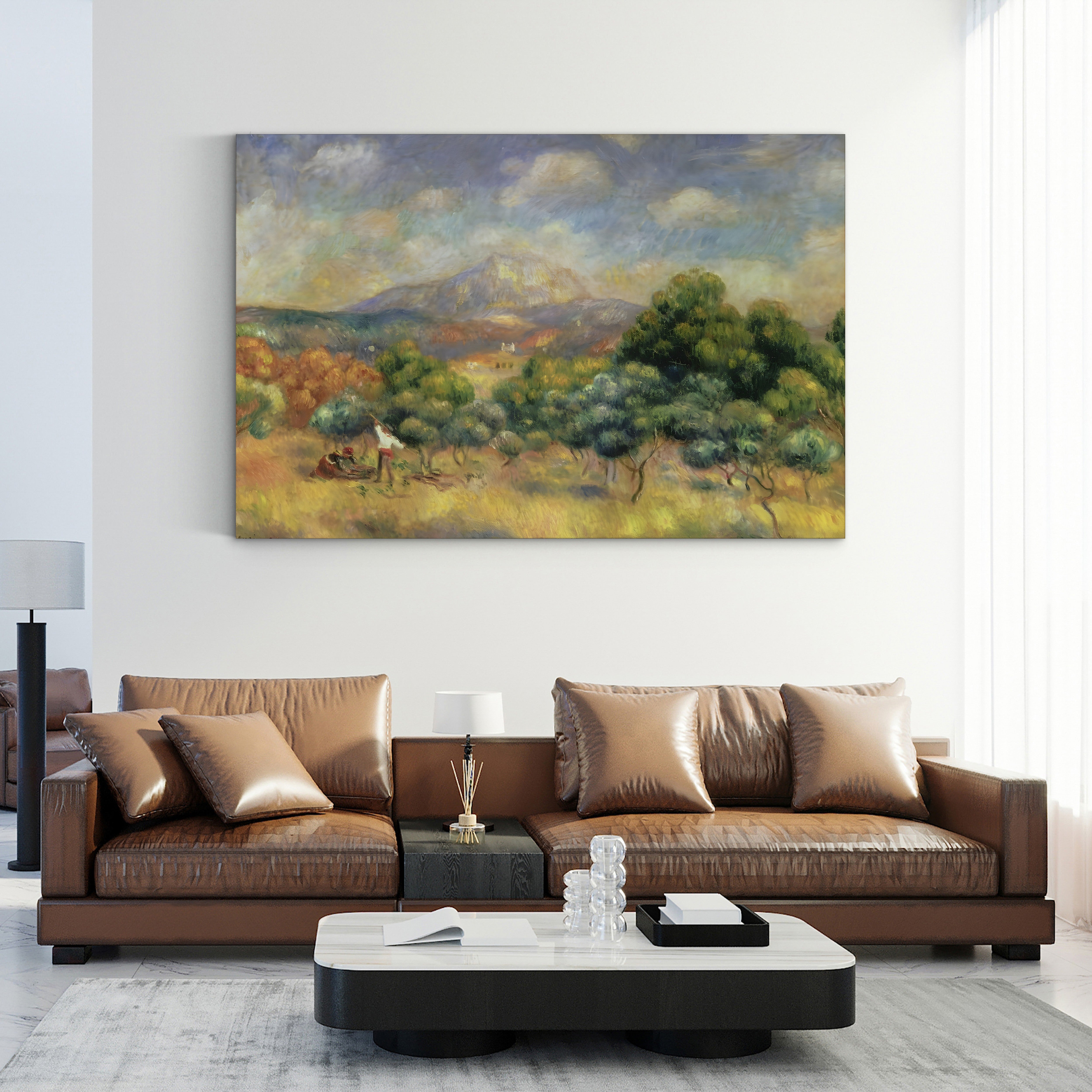 Mont Sainte-Victoire, 1889 – Renoir Wall Art | Provence Canvas