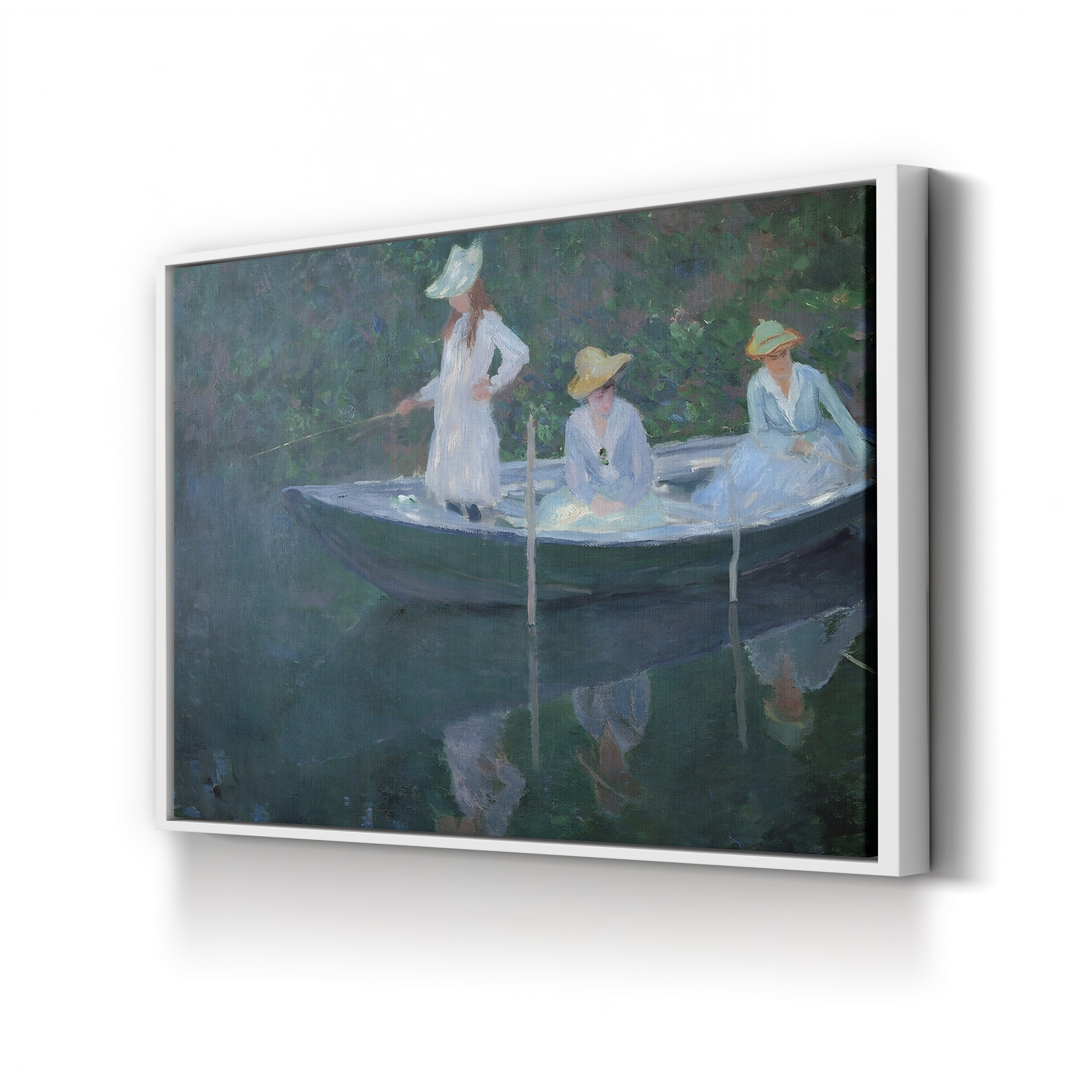 The Boat at Giverny (En norvégienne), c. 1887 by Claude Monet
