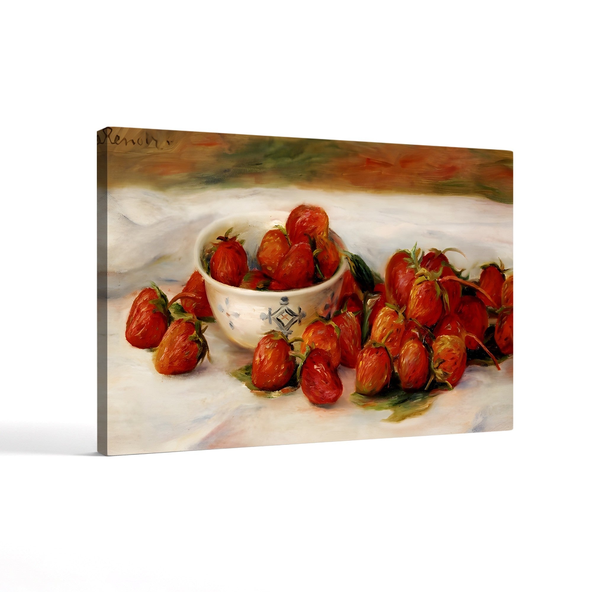 Strawberries – Pierre-Auguste Renoir Wall Art | Impressionist Still Life Canvas Print