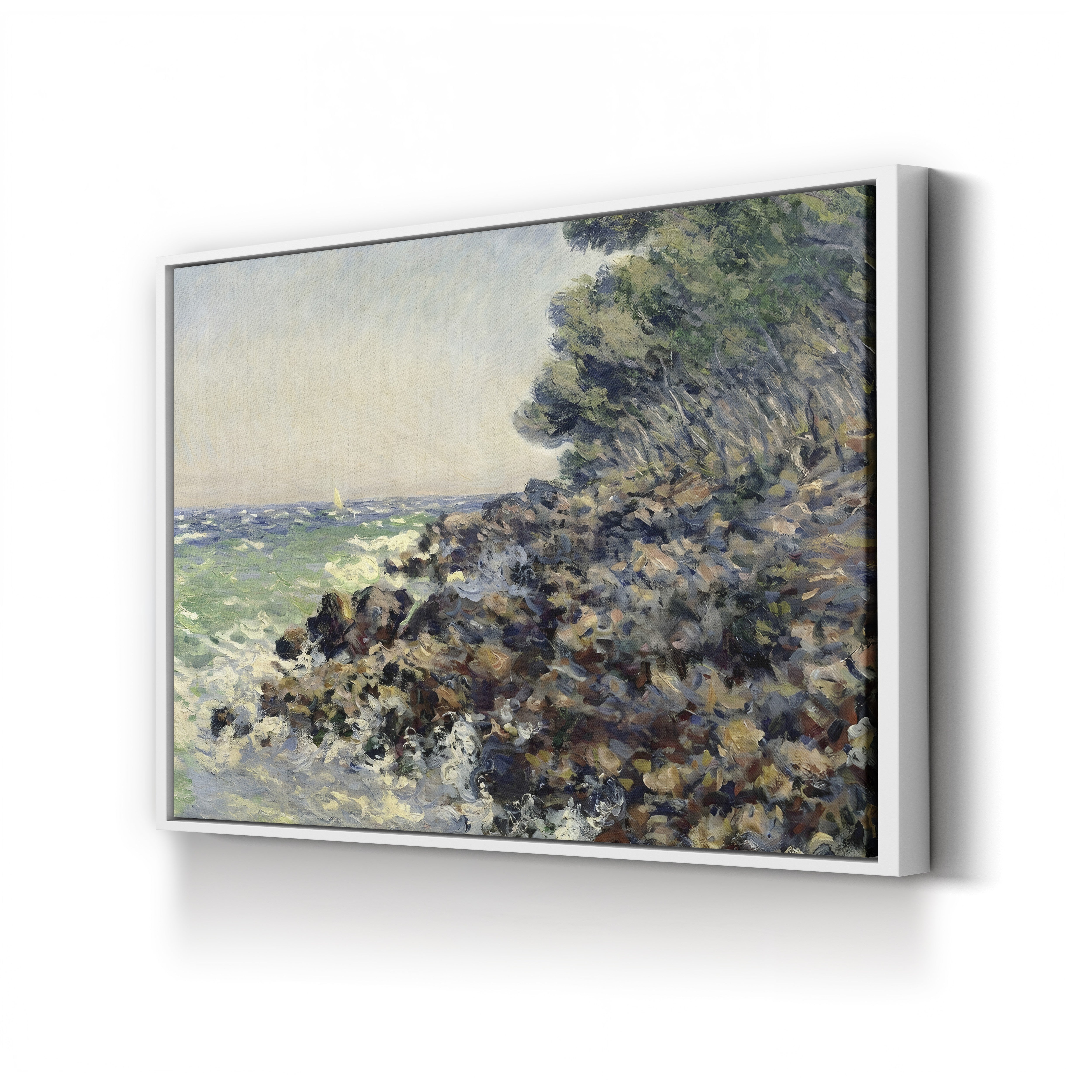 Cap Martin, 1884 – Claude Monet Wall Art | Impressionist Mediterranean Coast Canvas Print