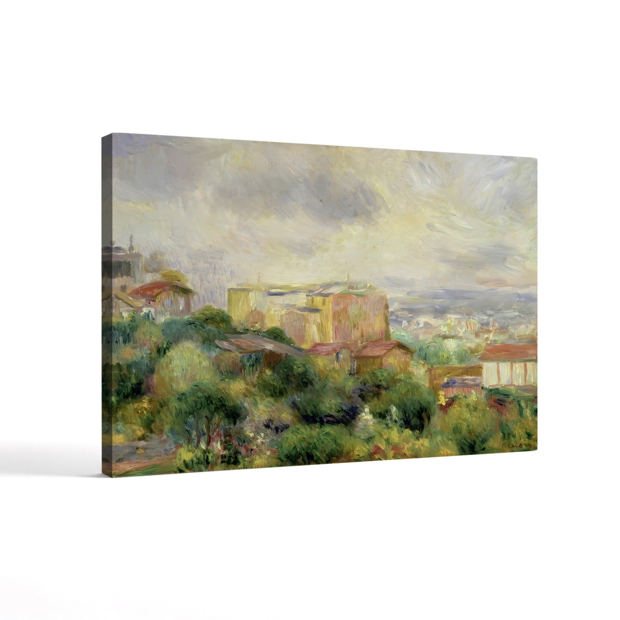 View from Montmartre, 1892 – Pierre-Auguste Renoir Wall Art | Impressionist Paris Canvas Print