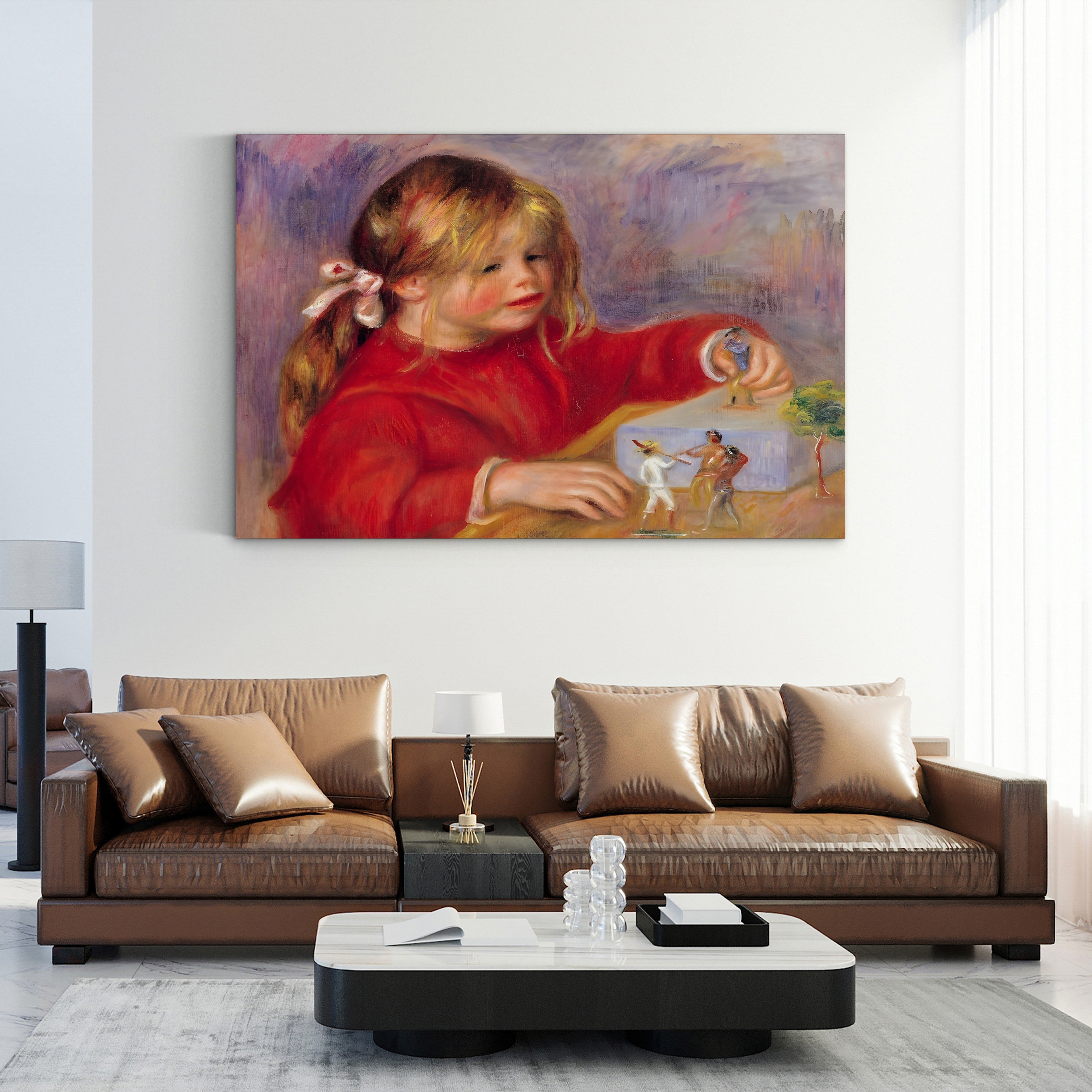 Claude Renoir at Play, 1905 – Pierre-Auguste Renoir Wall Art | Impressionist Childhood Canvas Print