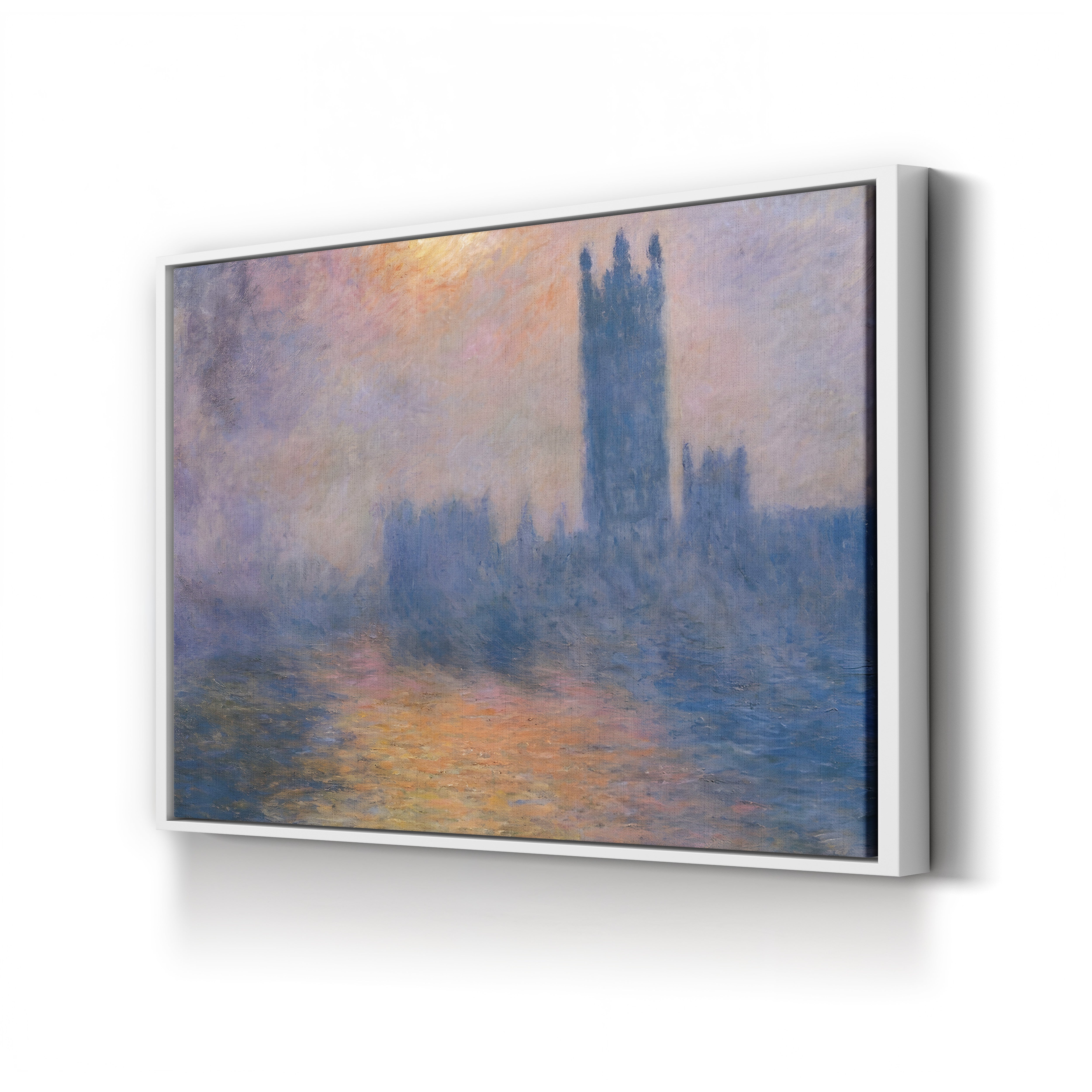 The Houses of Parliament, Sun Breaking Through the Fog (Le Parlement, trouée de soleil dans le brouillard), 1904 by Claude Monet