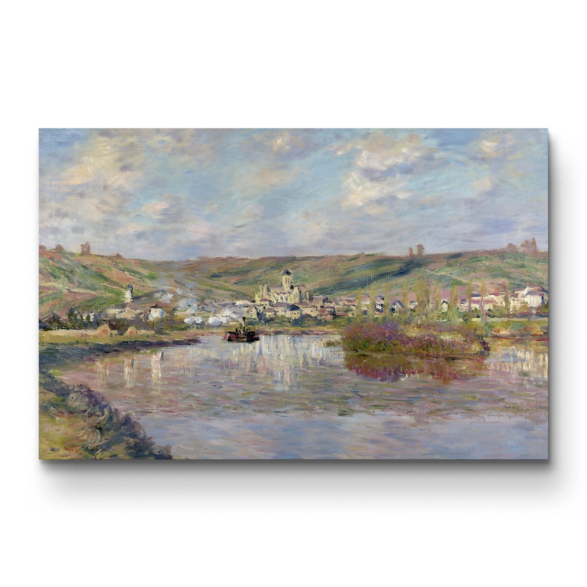 Fin d'Après-Midi, Vétheuil, 1880 – Claude Monet Wall Art | Impressionist Landscape Canvas Print