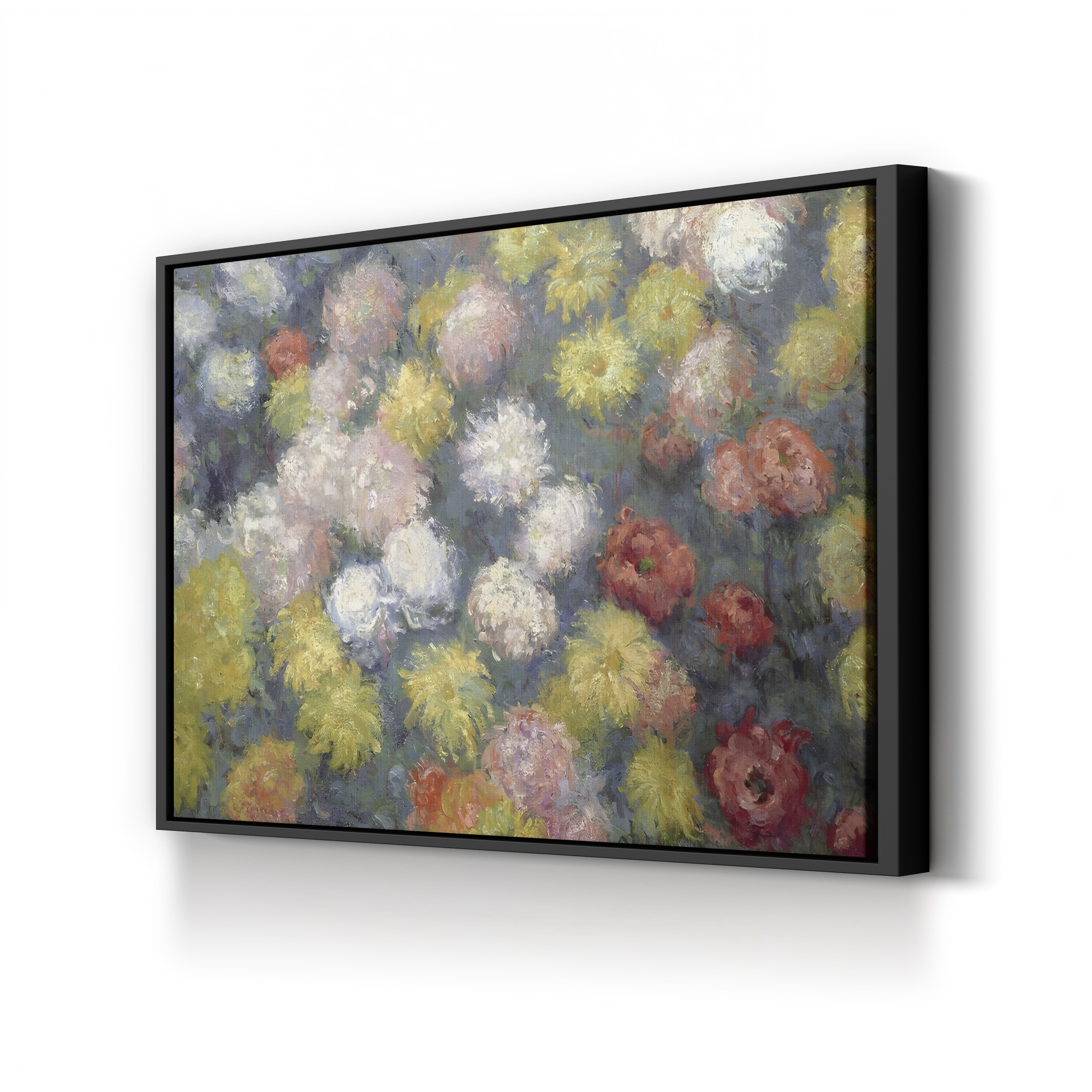 Chrysanthemums, 1897 – Claude Monet Wall Art | Late Impressionist Floral Still Life Canvas Print
