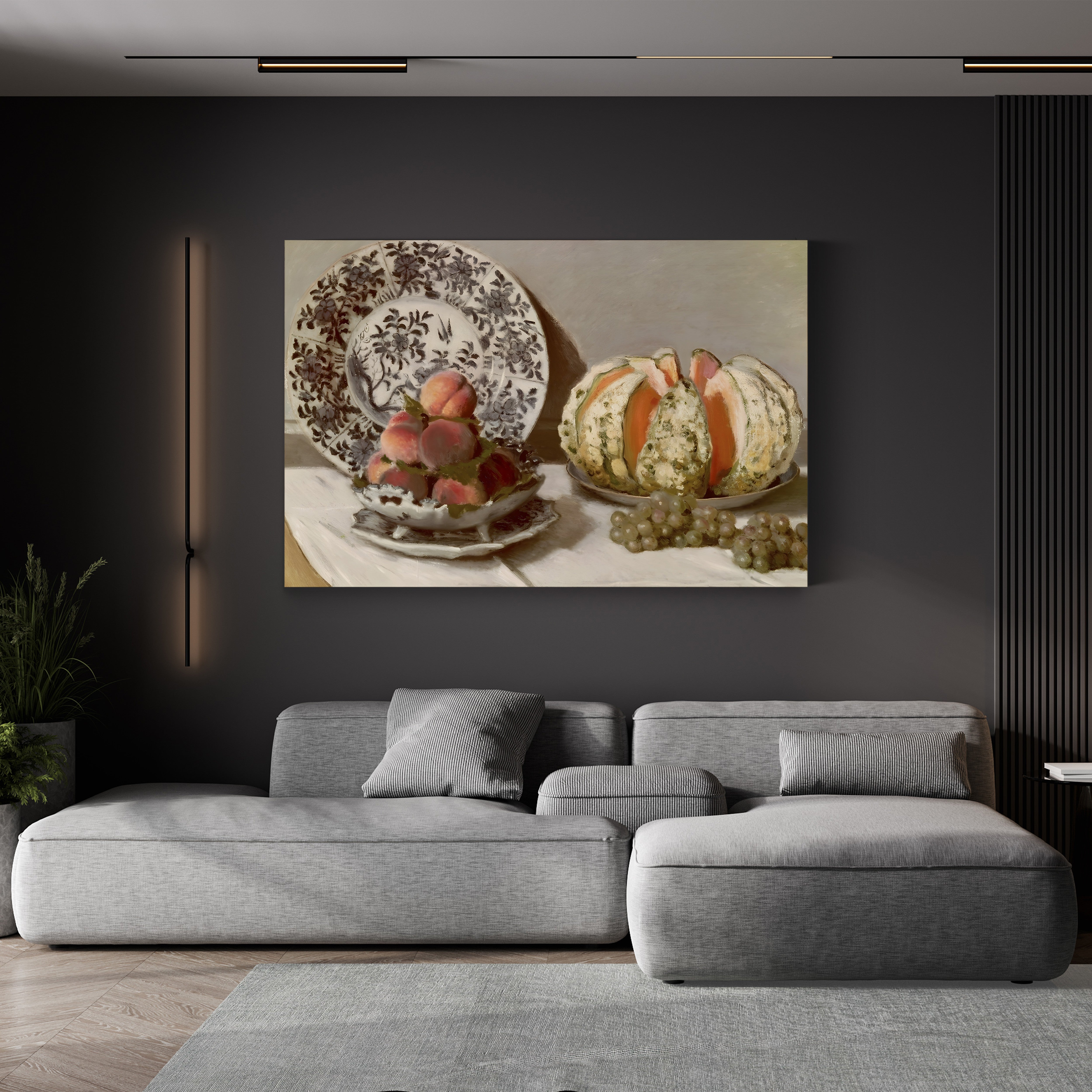 Still Life with a Melon (Nature morte au melon), 1872 by Claude Monet