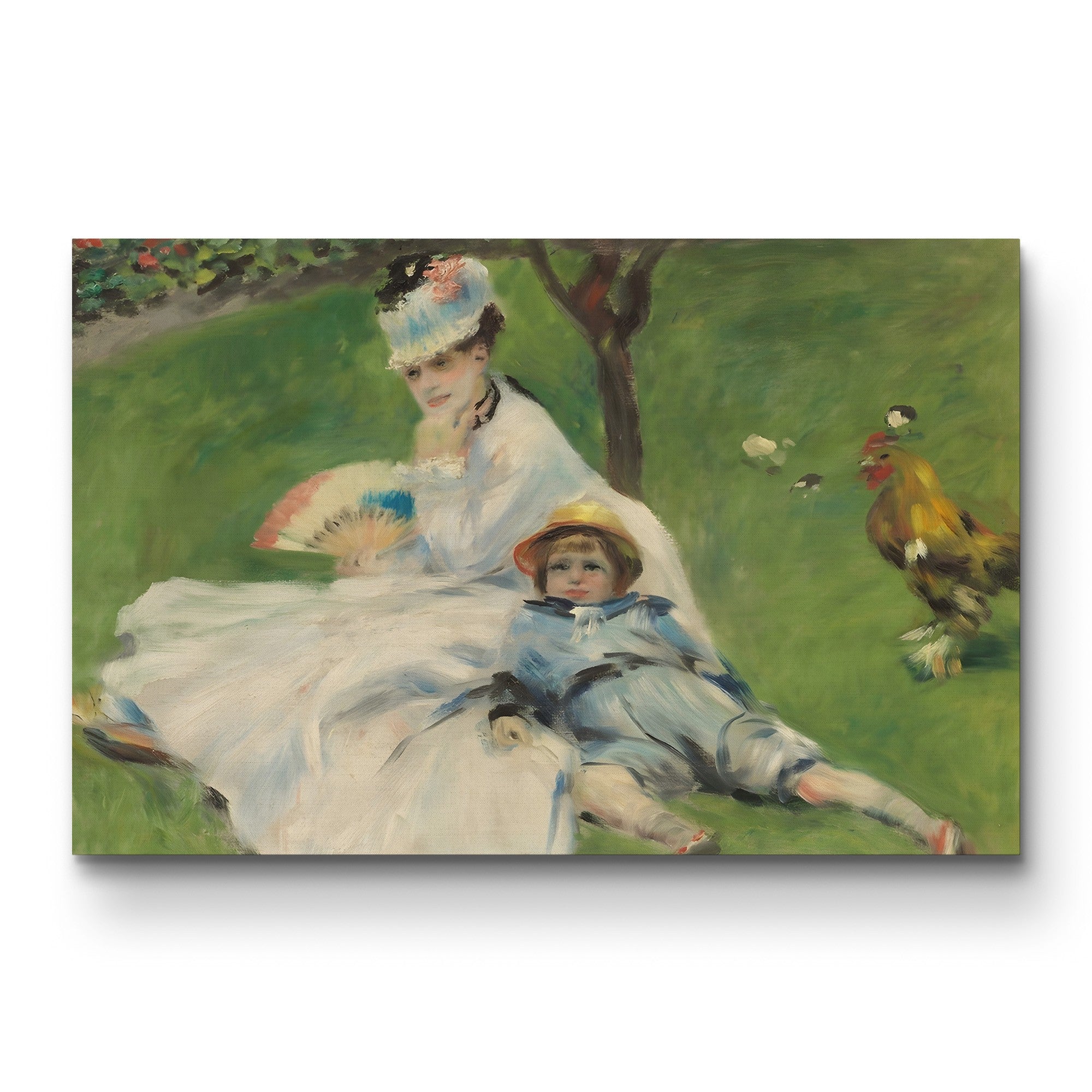 Madame Monet and Her Son, 1874 – Renoir Wall Art | Impressionist