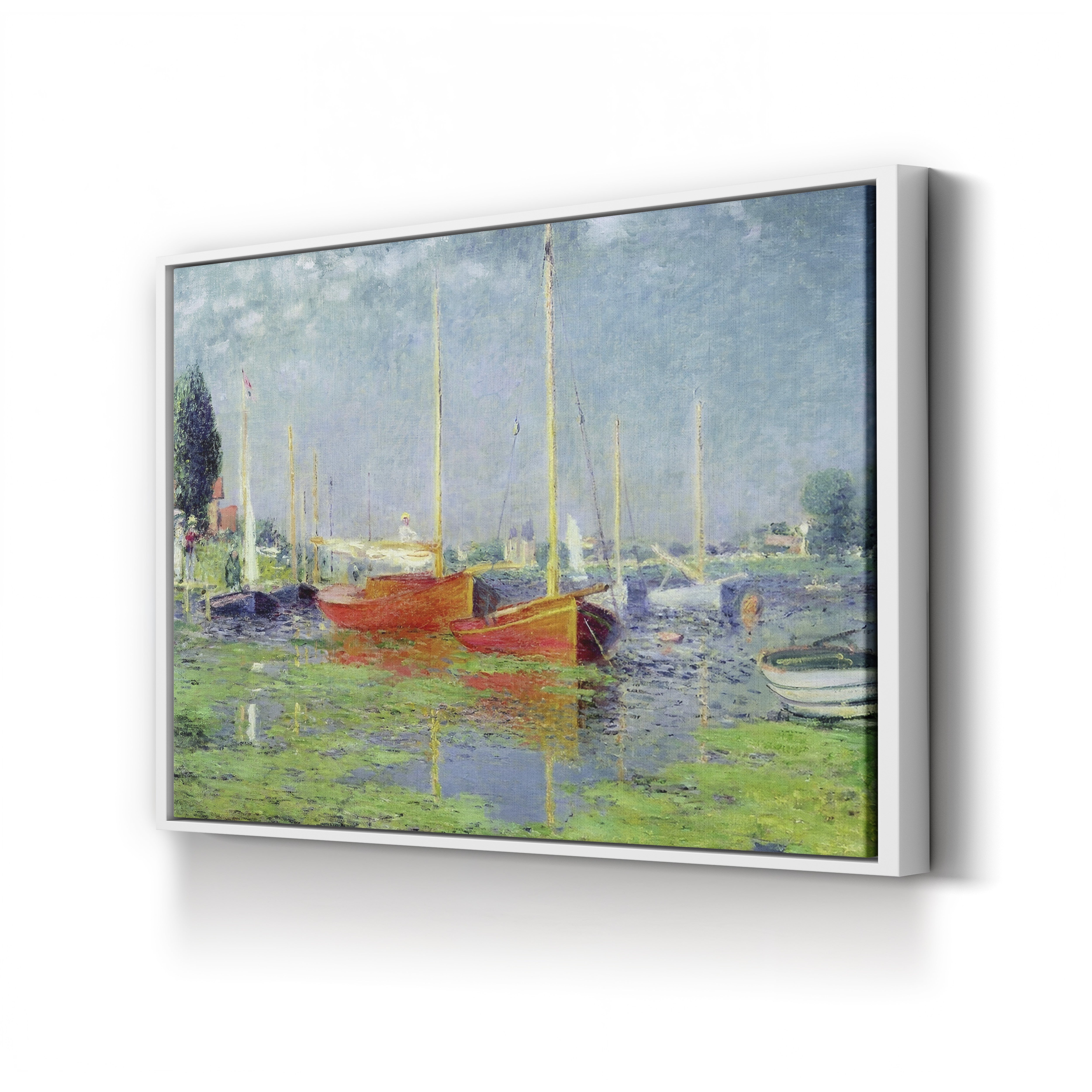 Argenteuil, 1875 – Claude Monet Wall Art | Impressionist Seine Landscape Canvas Print