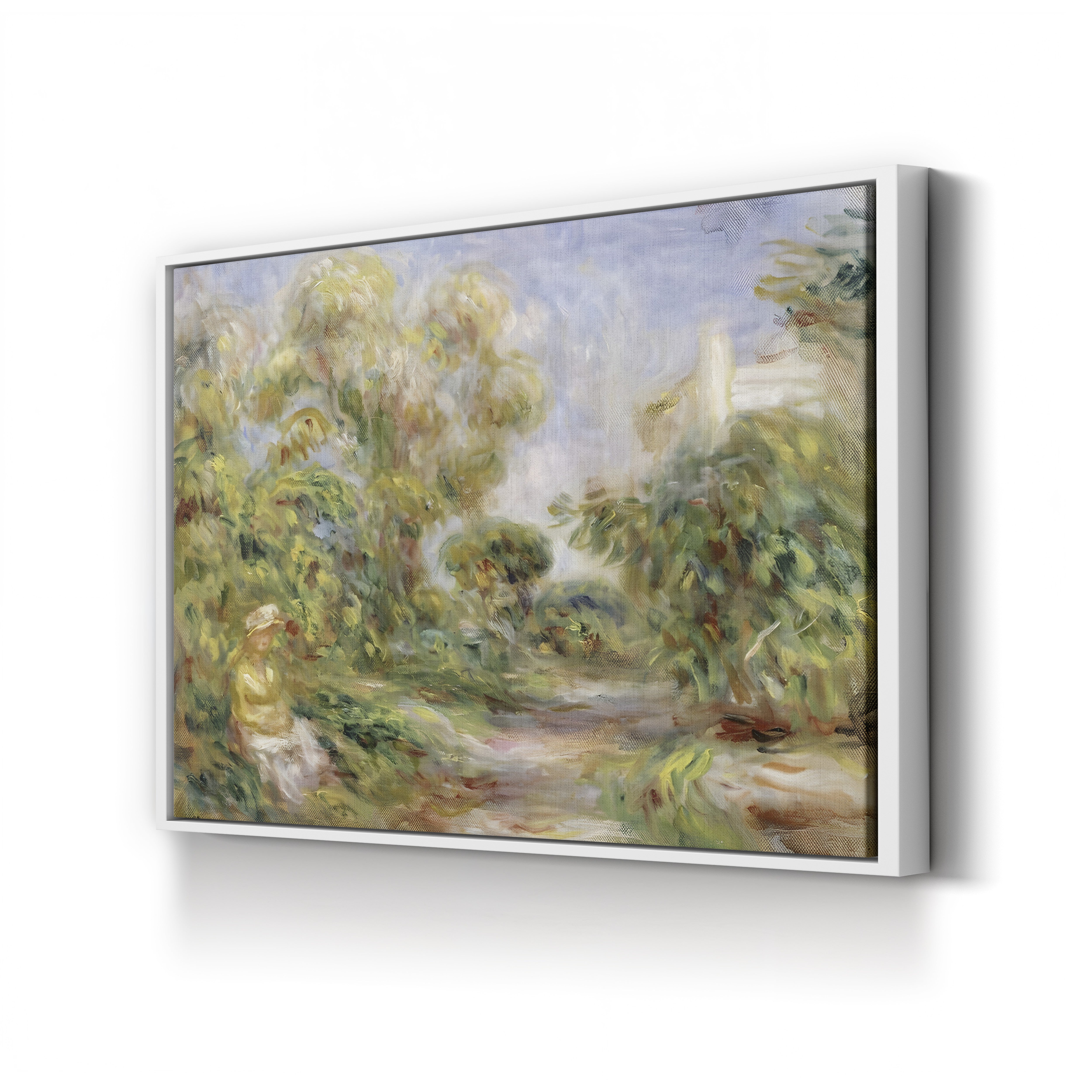 Woman in a Landscape, 1918 – Pierre-Auguste Renoir Wall Art | Late Impressionist Canvas Print