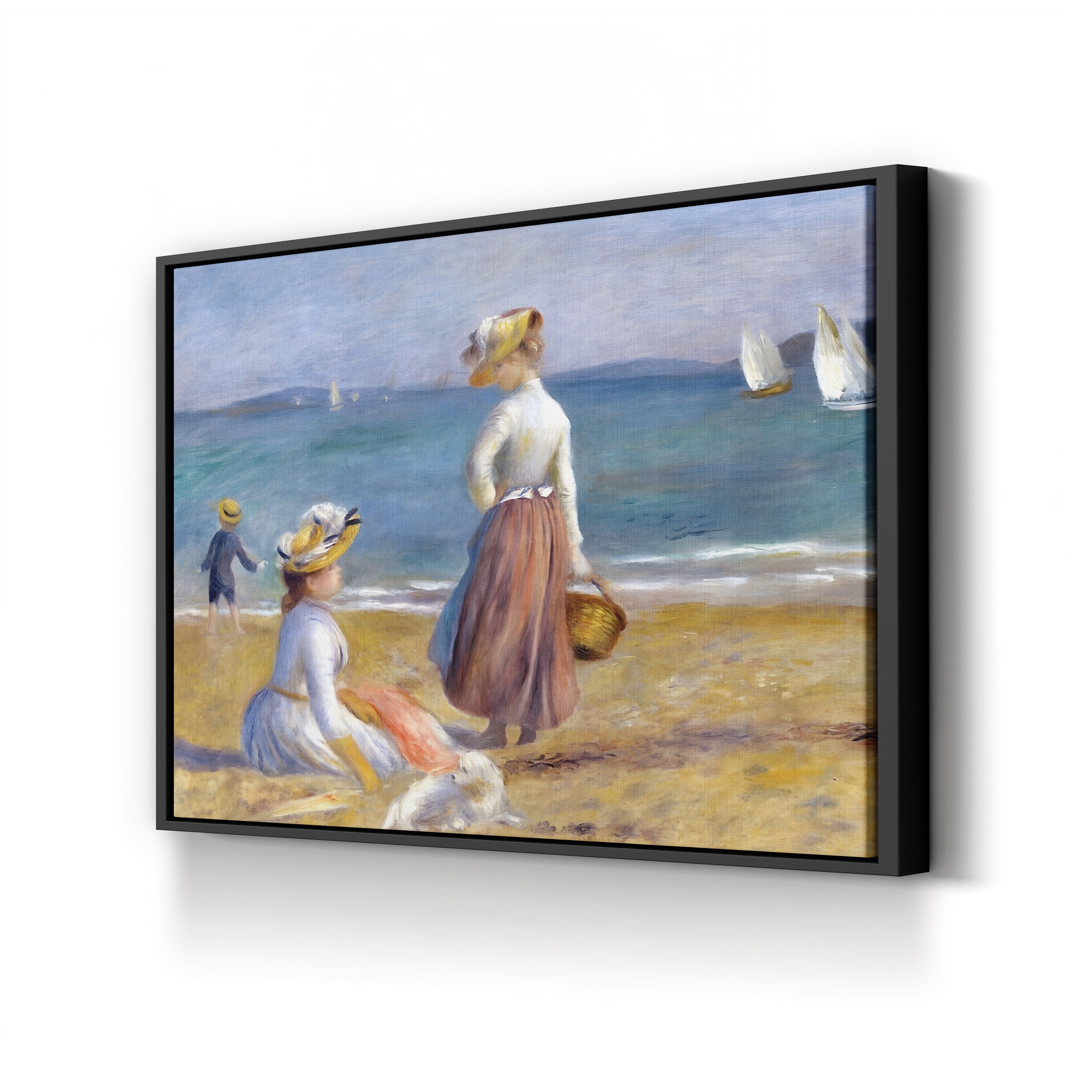 Figures on the Beach – Pierre-Auguste Renoir Wall Art | Impressionist Coastal Canvas Print