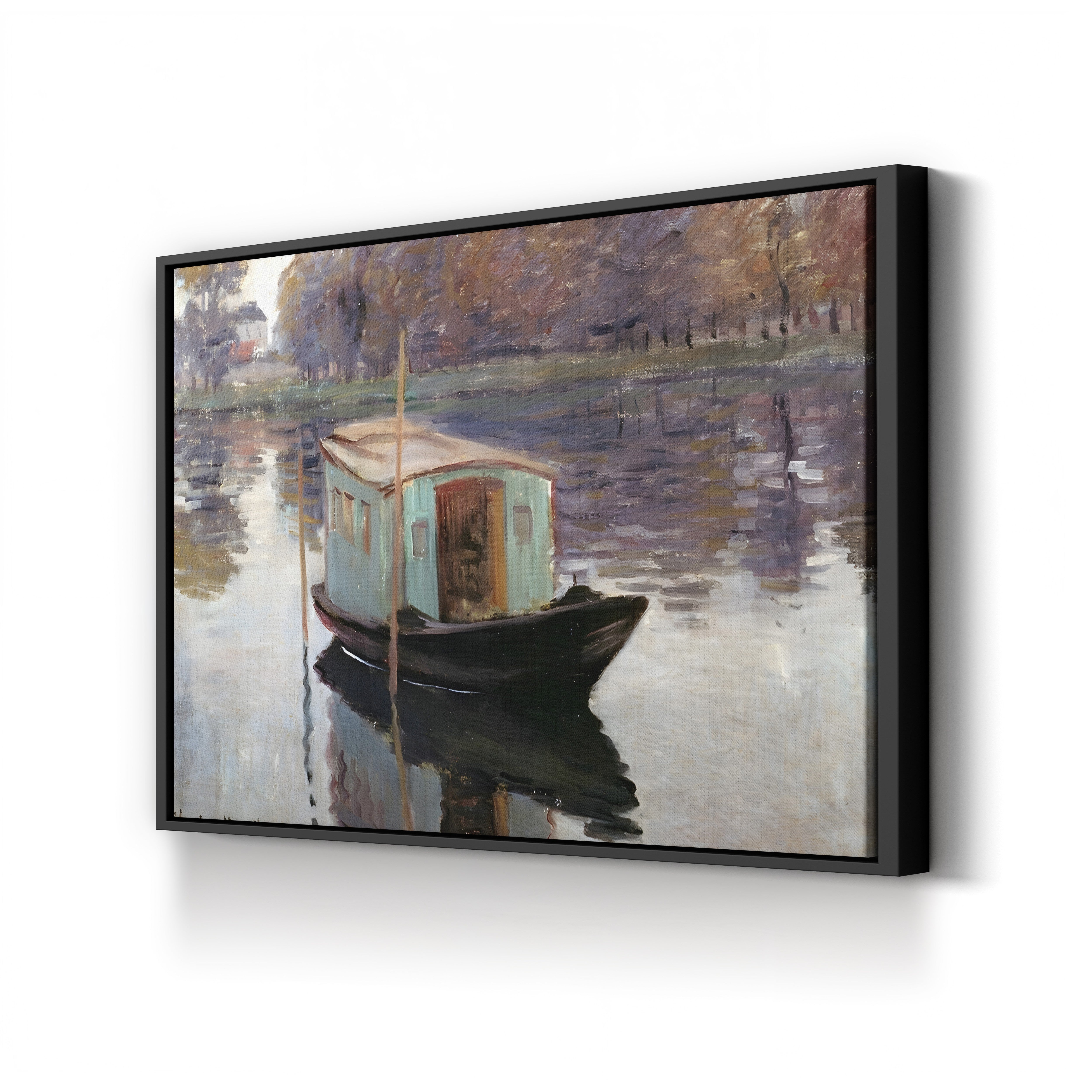 The Studio Boat (Le Bateau-atelier), 1874 by Claude Monet