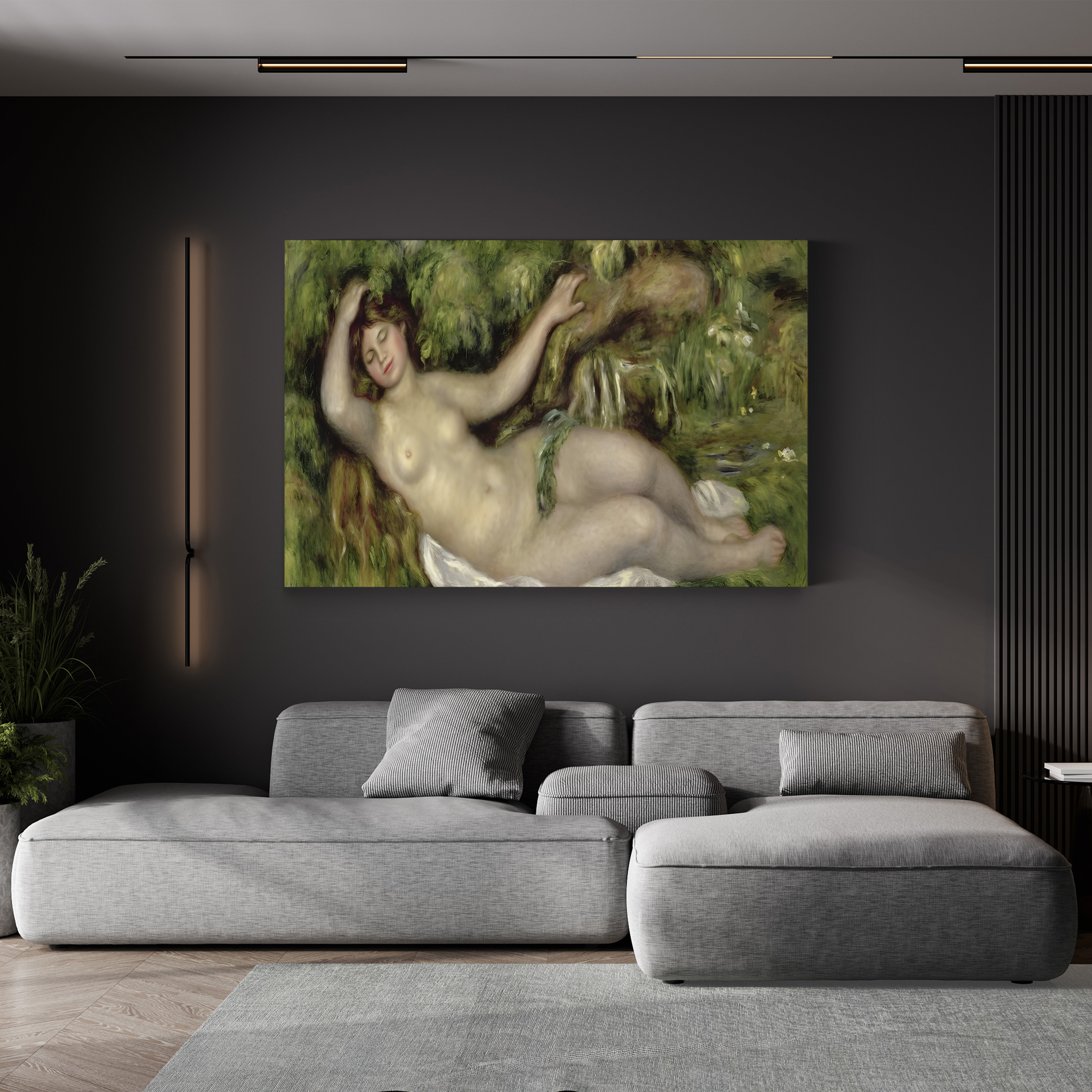 Reclining Nude, 1910 – Renoir Wall Art | Impressionist Nude Canvas Print