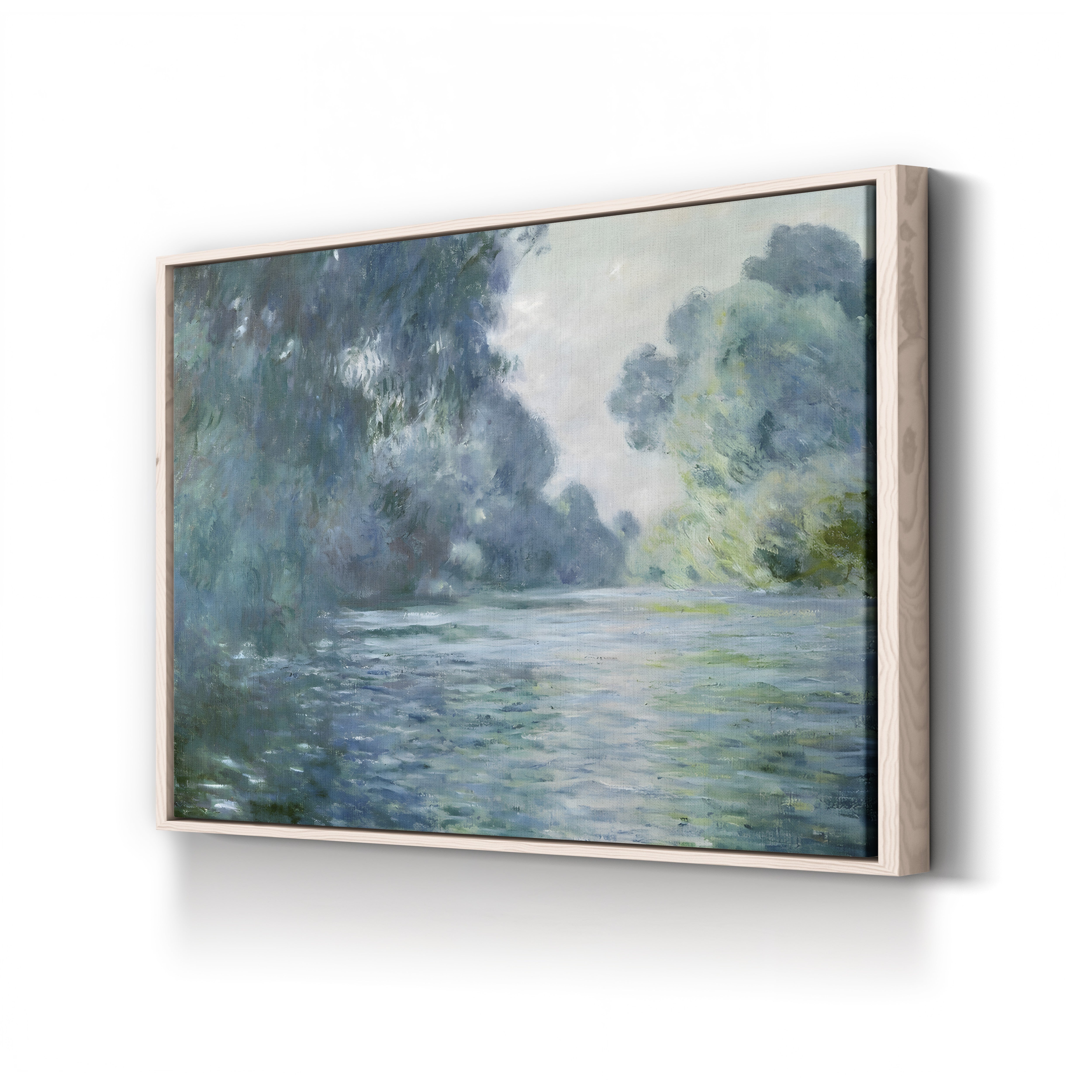 Branch of the Seine near Giverny, 1897 – Claude Monet Wall Art | Late Impressionist Mornings on the Seine Canvas Print