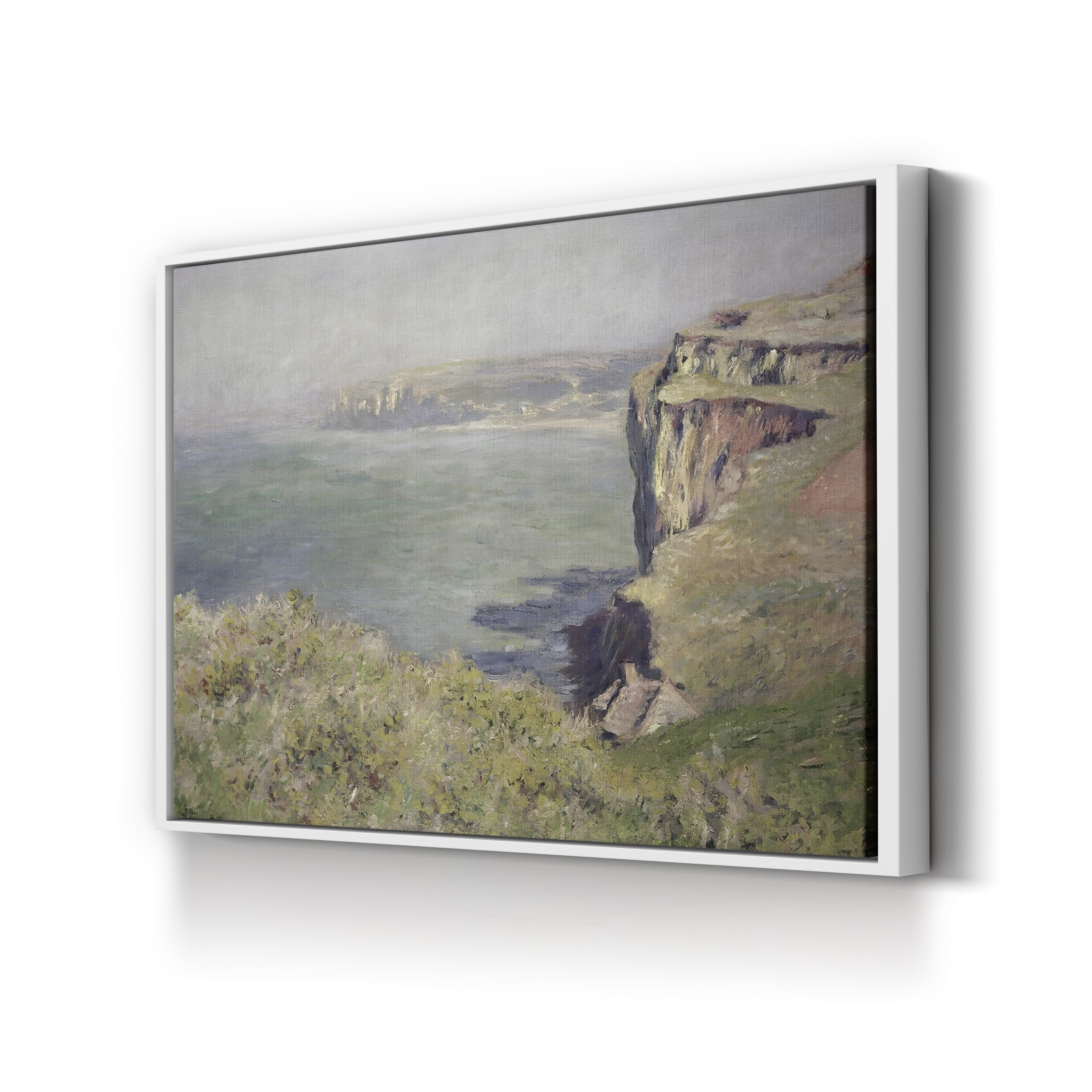Cliff at Varengeville, 1882 – Claude Monet Wall Art | Impressionist Norman Clifftop Canvas Print