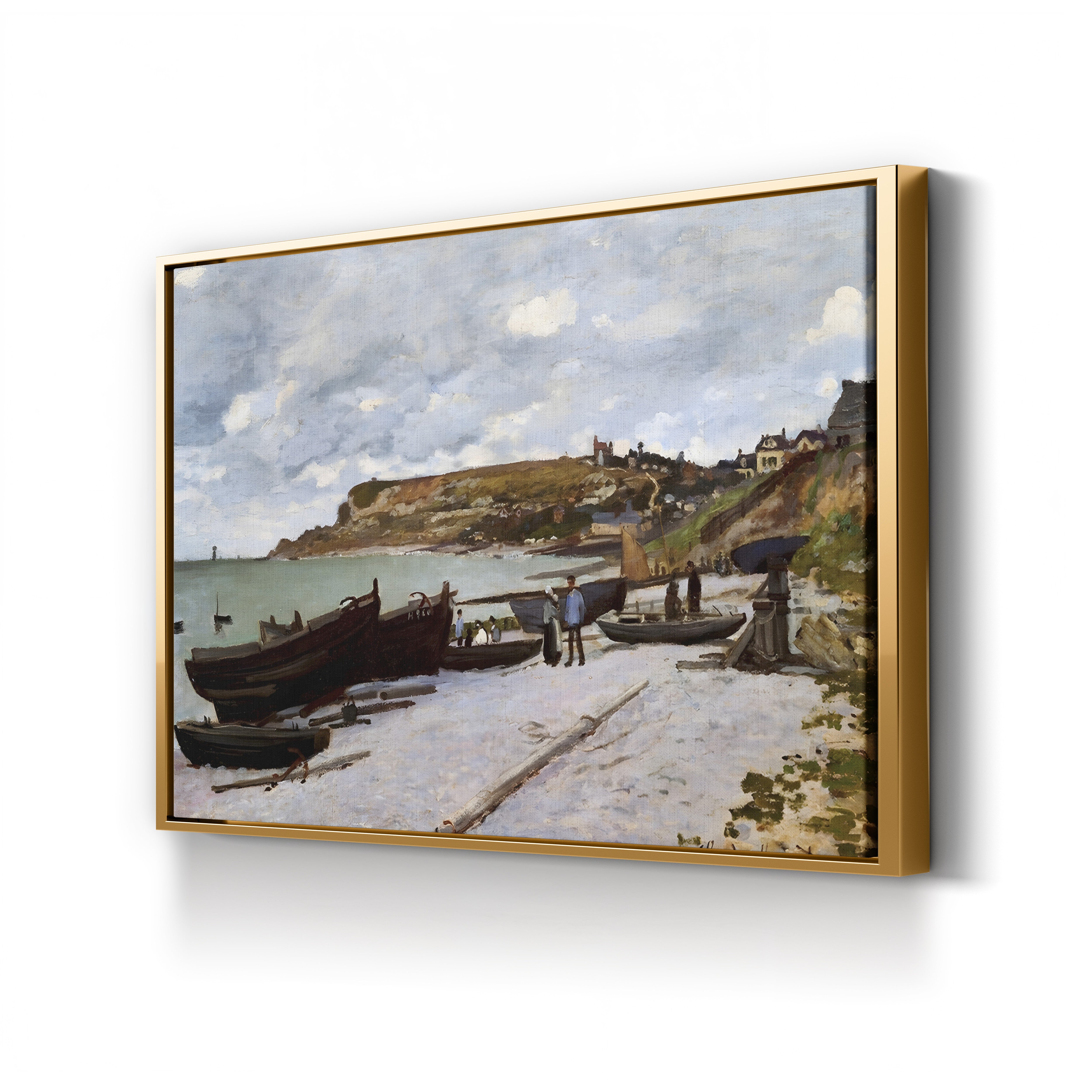 Sainte-Adresse (Bateaux de pêche sur le rivage), 1867 by Claude Monet